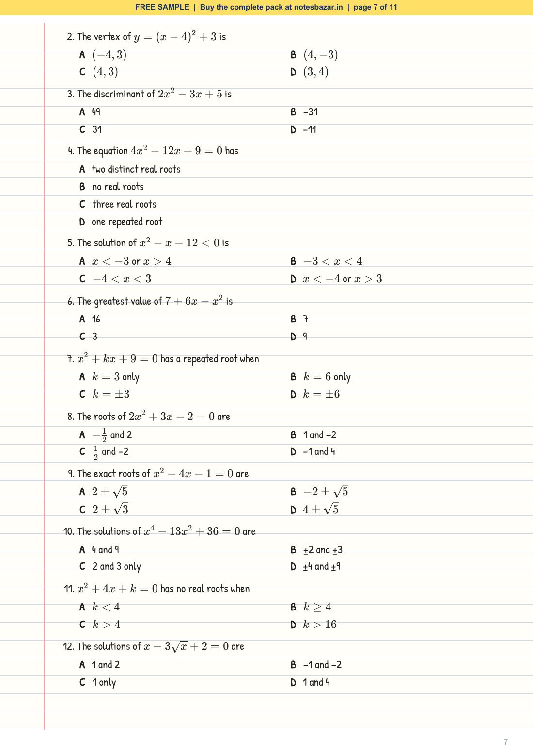 Sample page 7 of 11