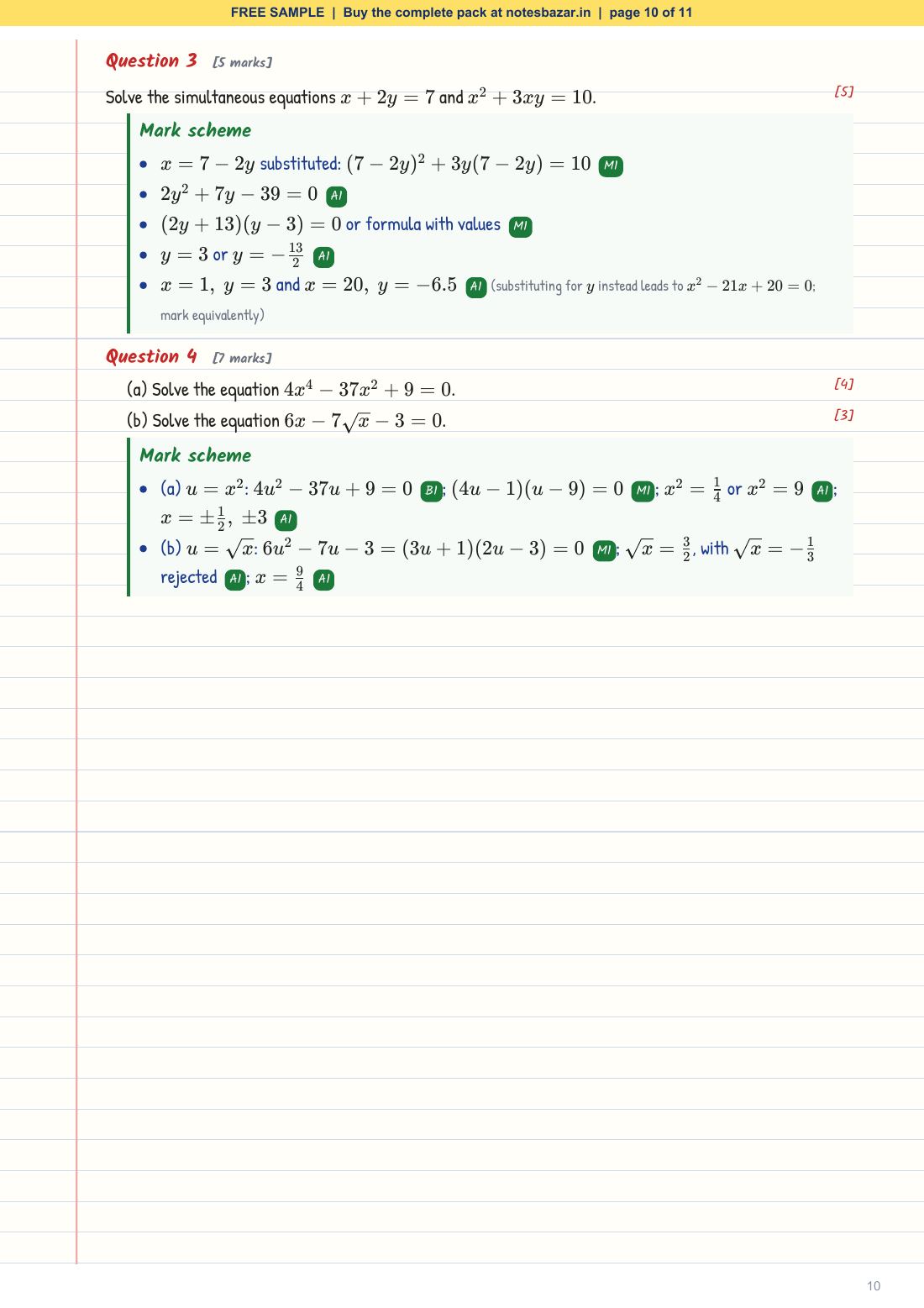 Sample page 10 of 11