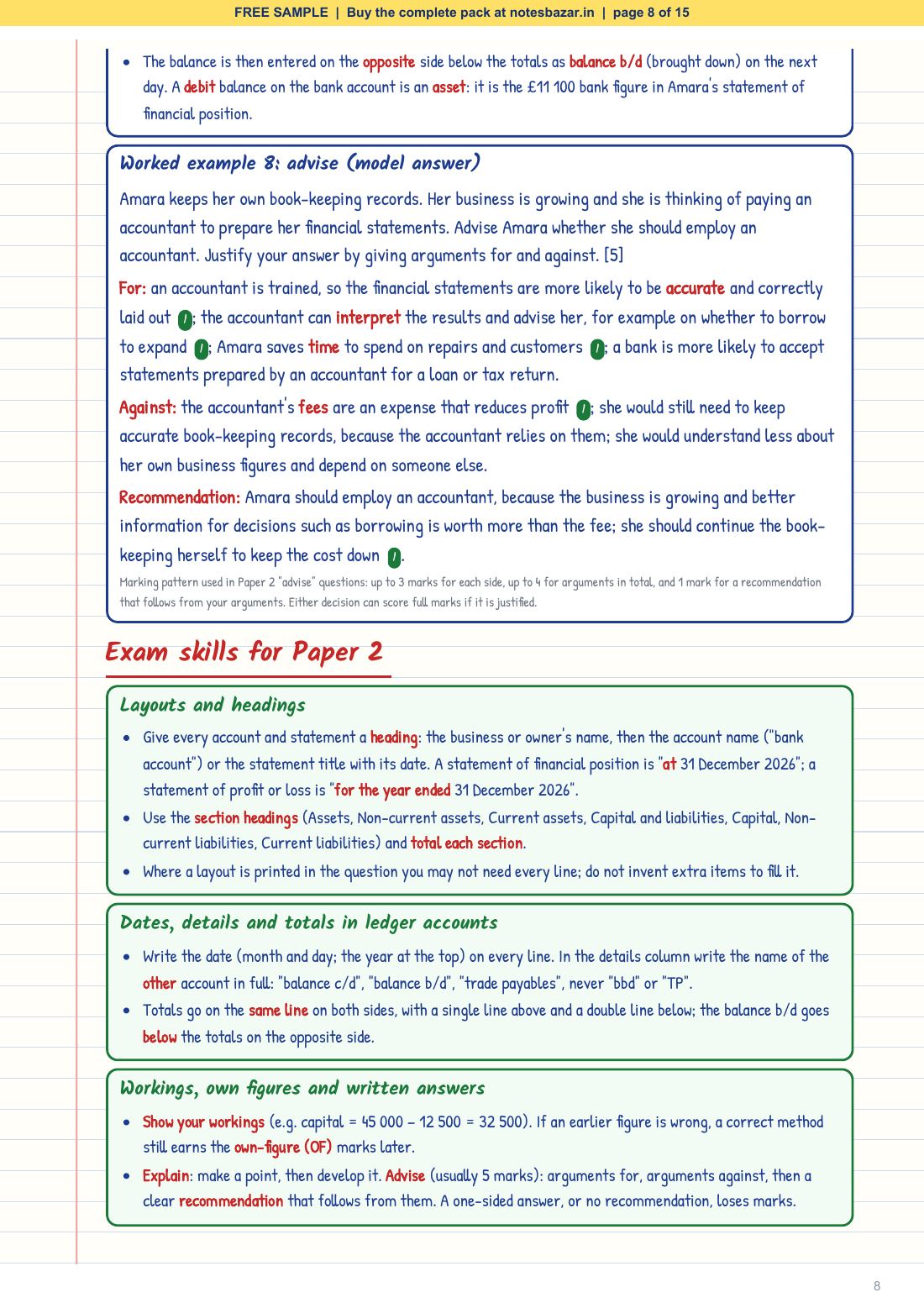 Sample page 8 of 15