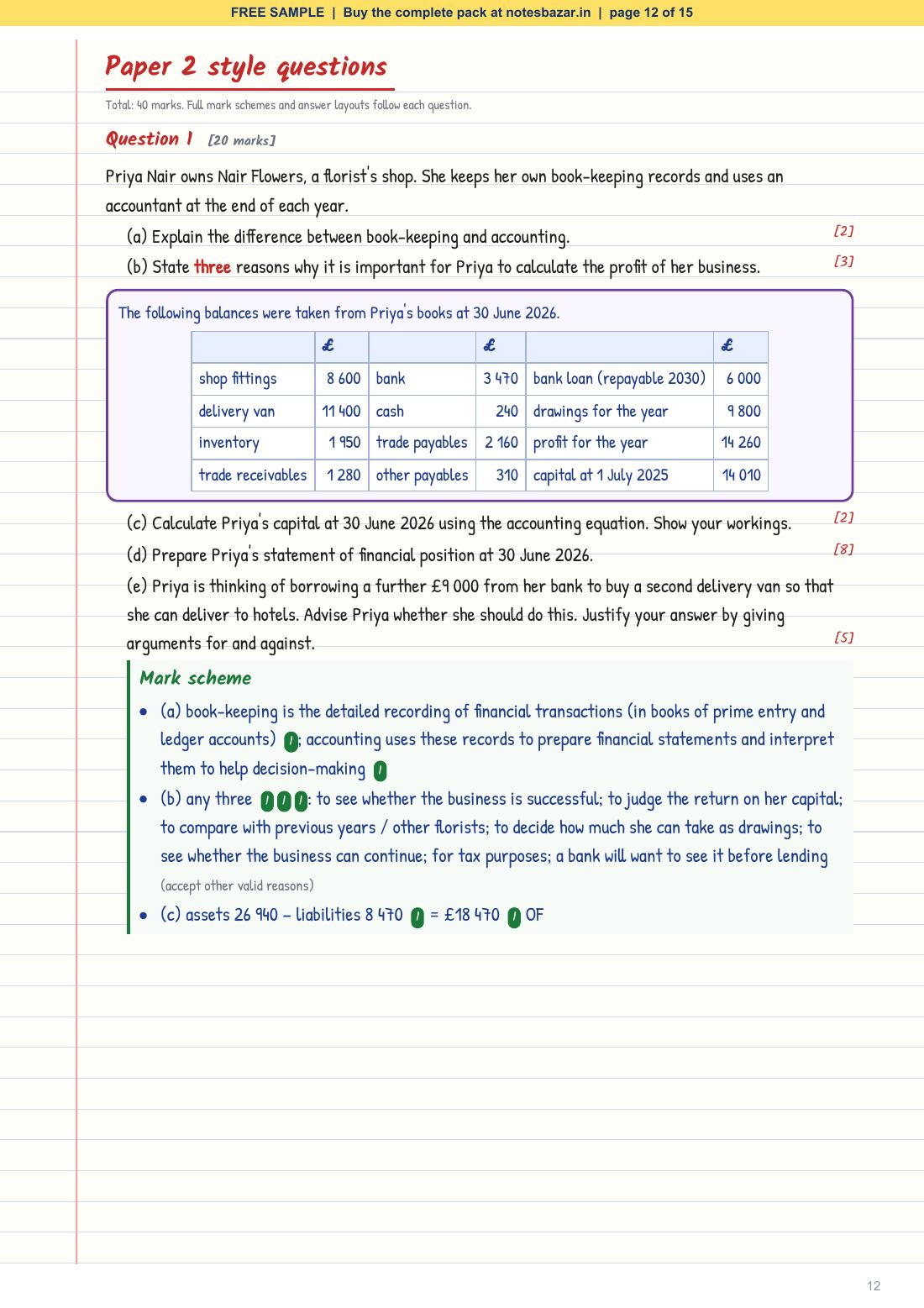 Sample page 12 of 15