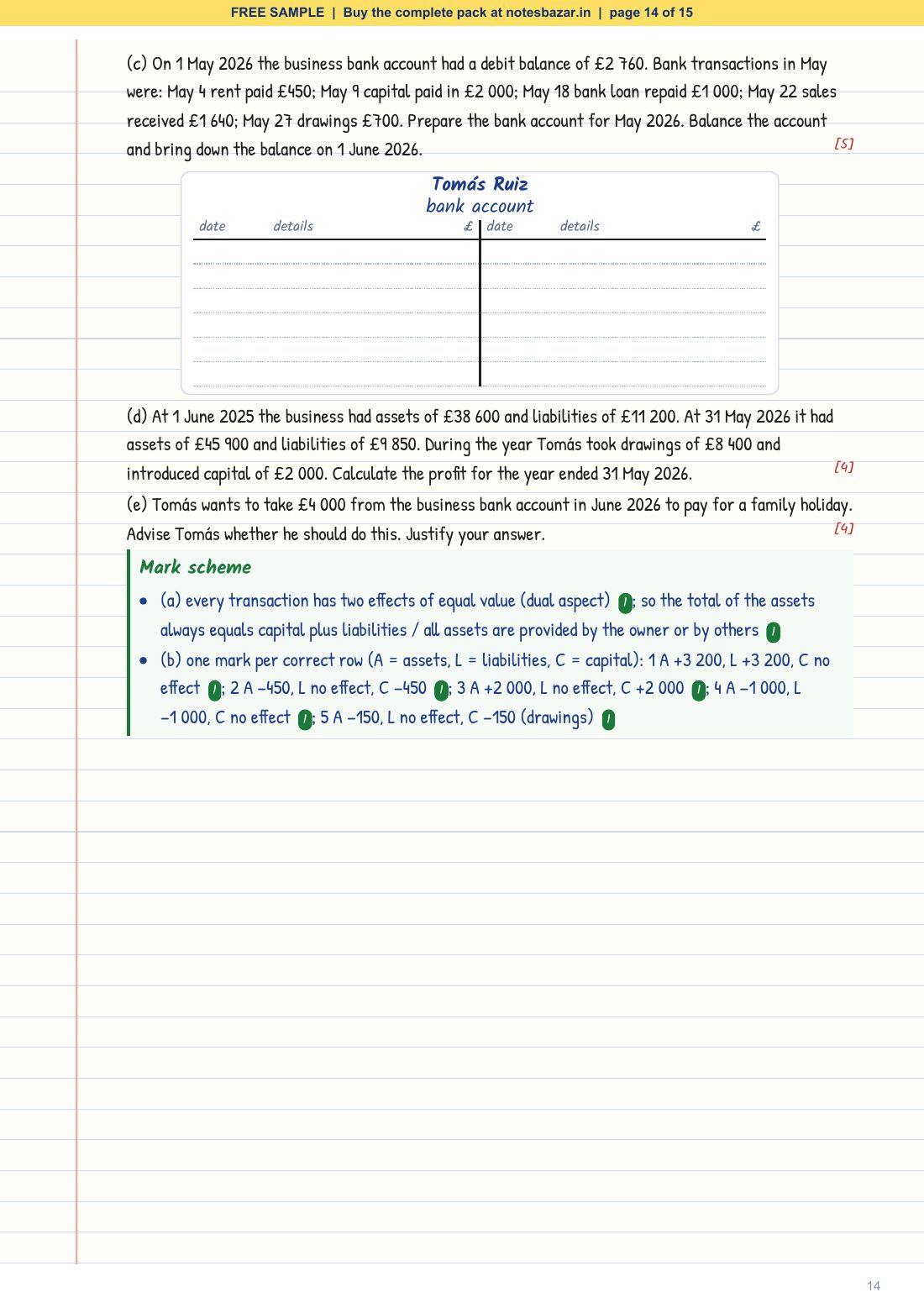 Sample page 14 of 15