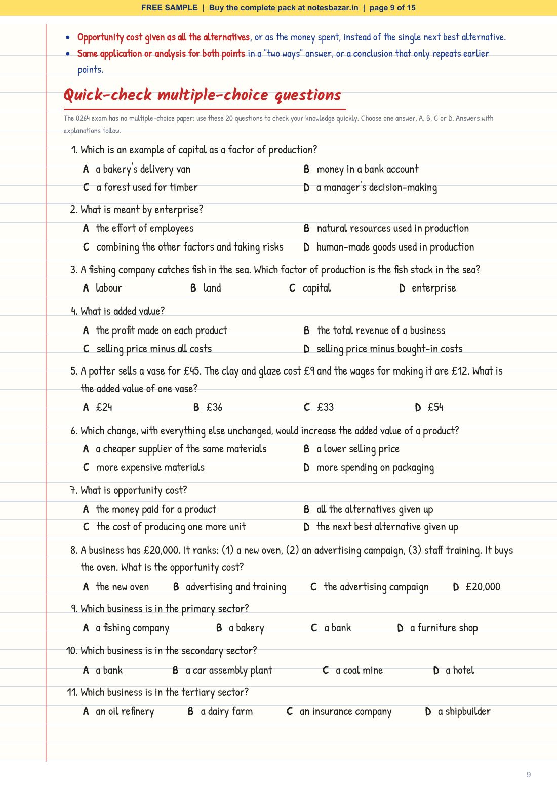 Sample page 9 of 15