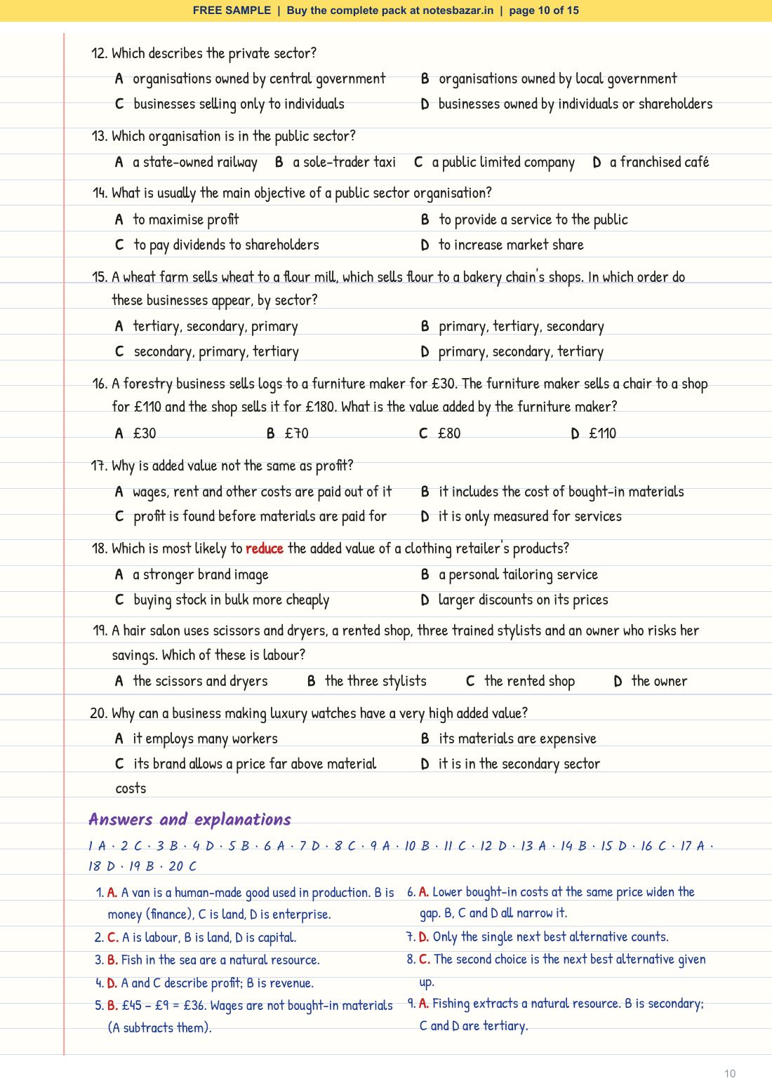 Sample page 10 of 15