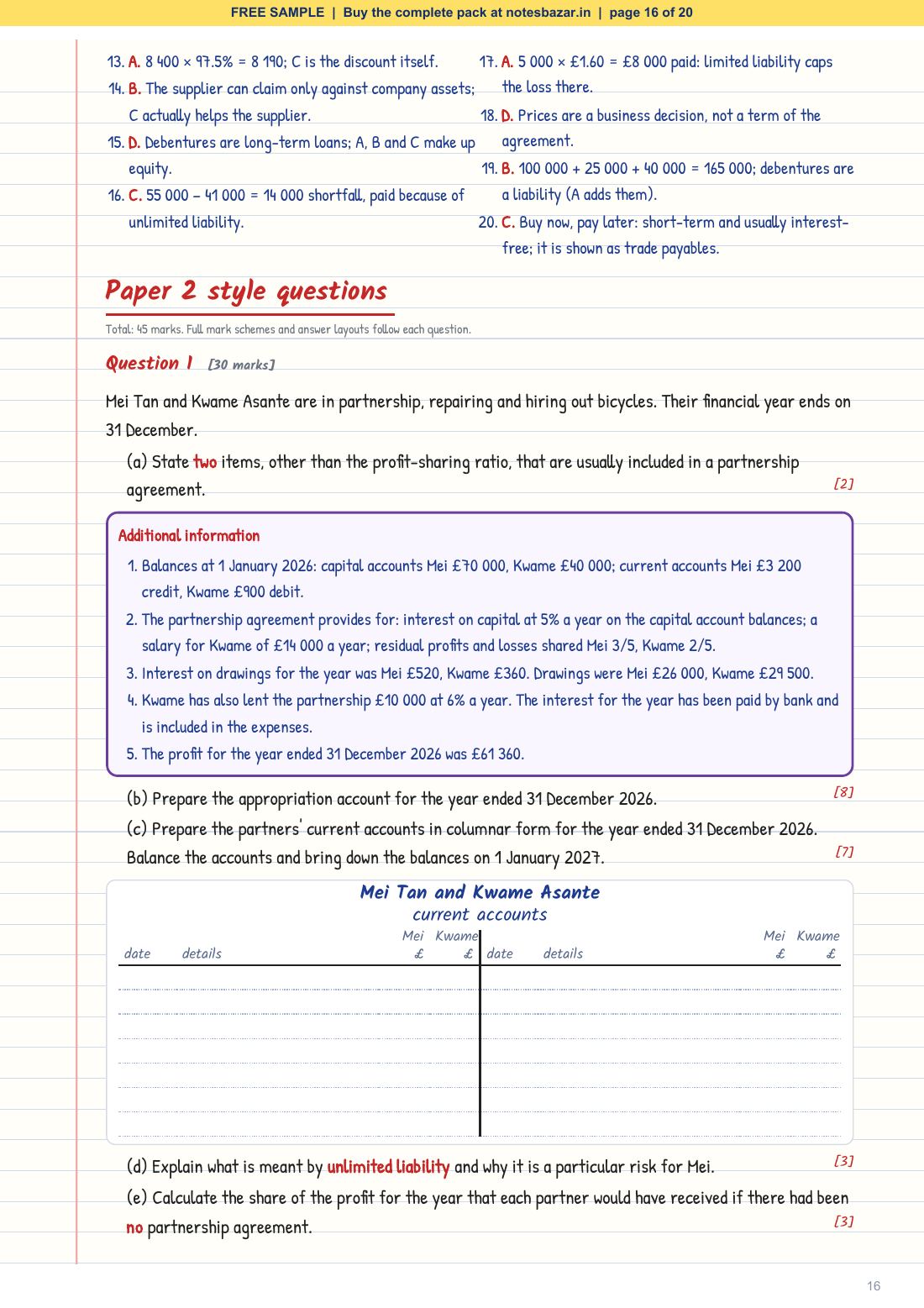 Sample page 16 of 20