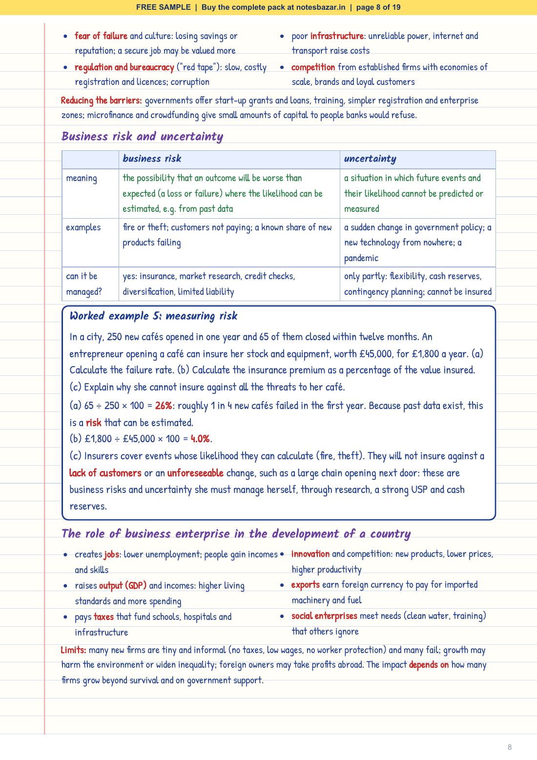 Sample page 8 of 19