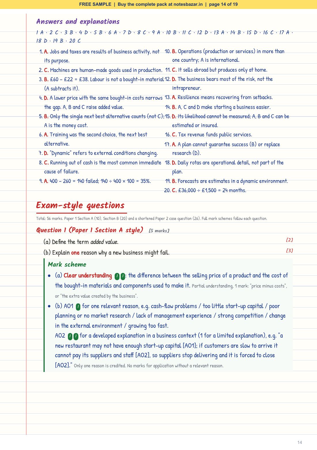 Sample page 14 of 19