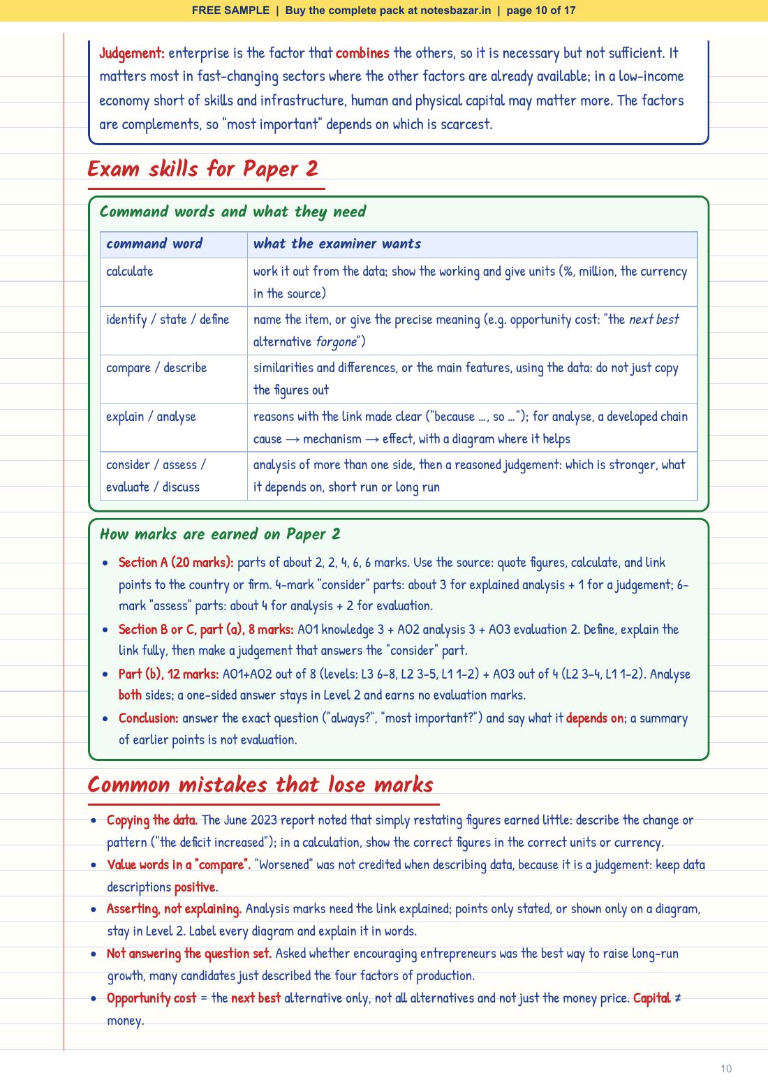Sample page 10 of 17