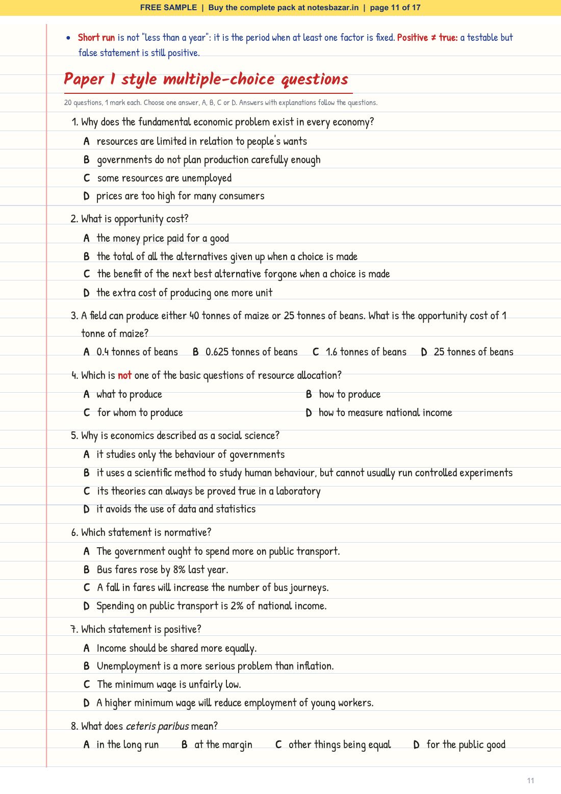 Sample page 11 of 17