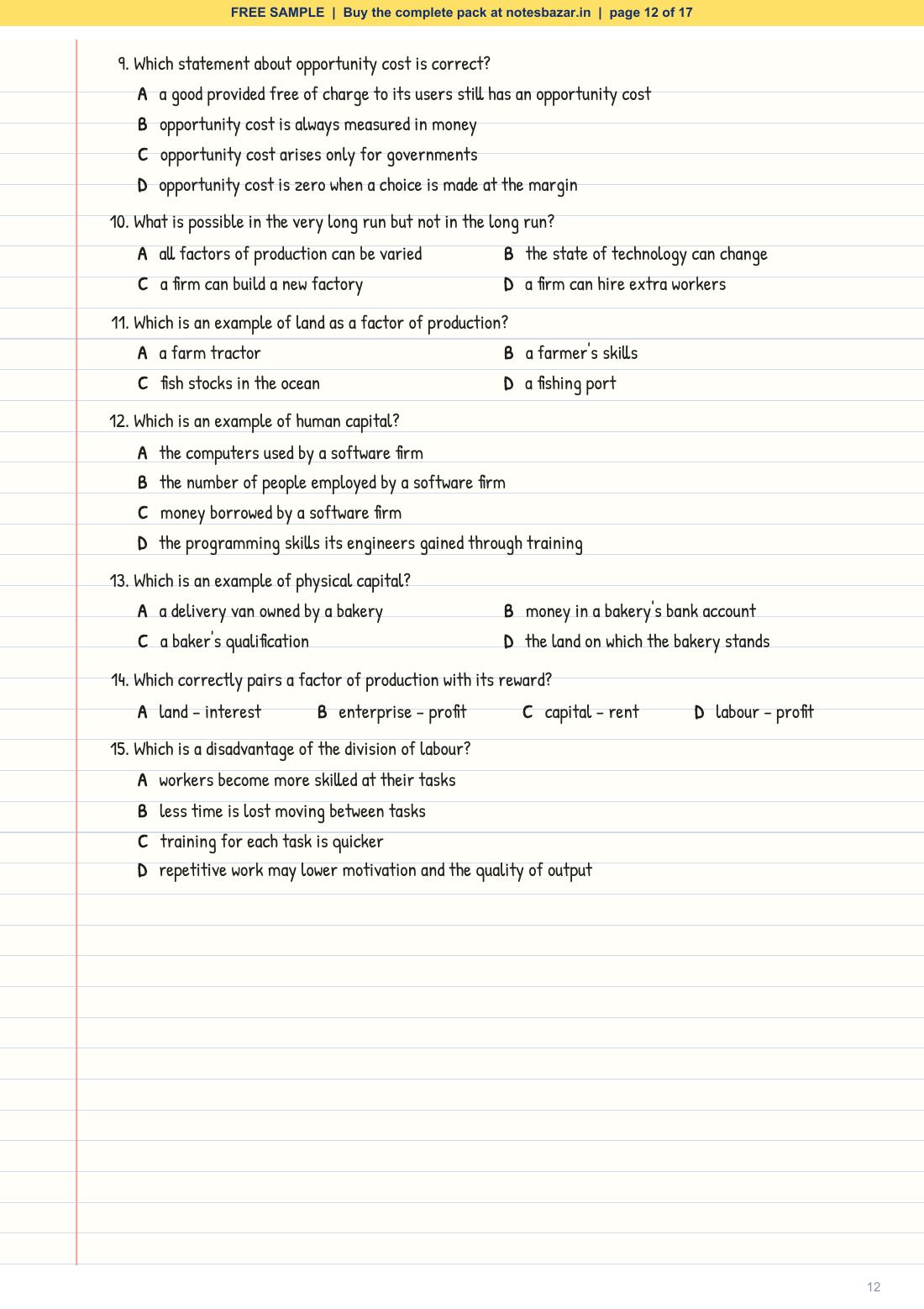 Sample page 12 of 17