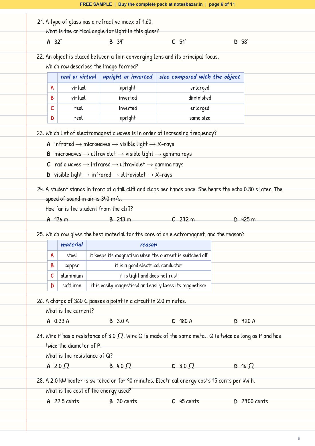 Sample page 6 of 11