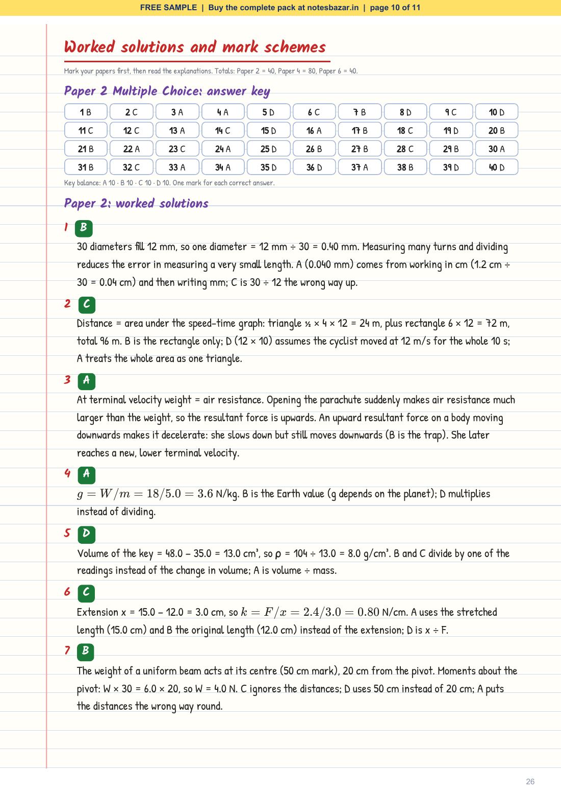 Sample page 10 of 11