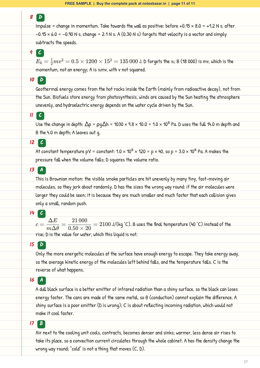 Sample page 11 of 11