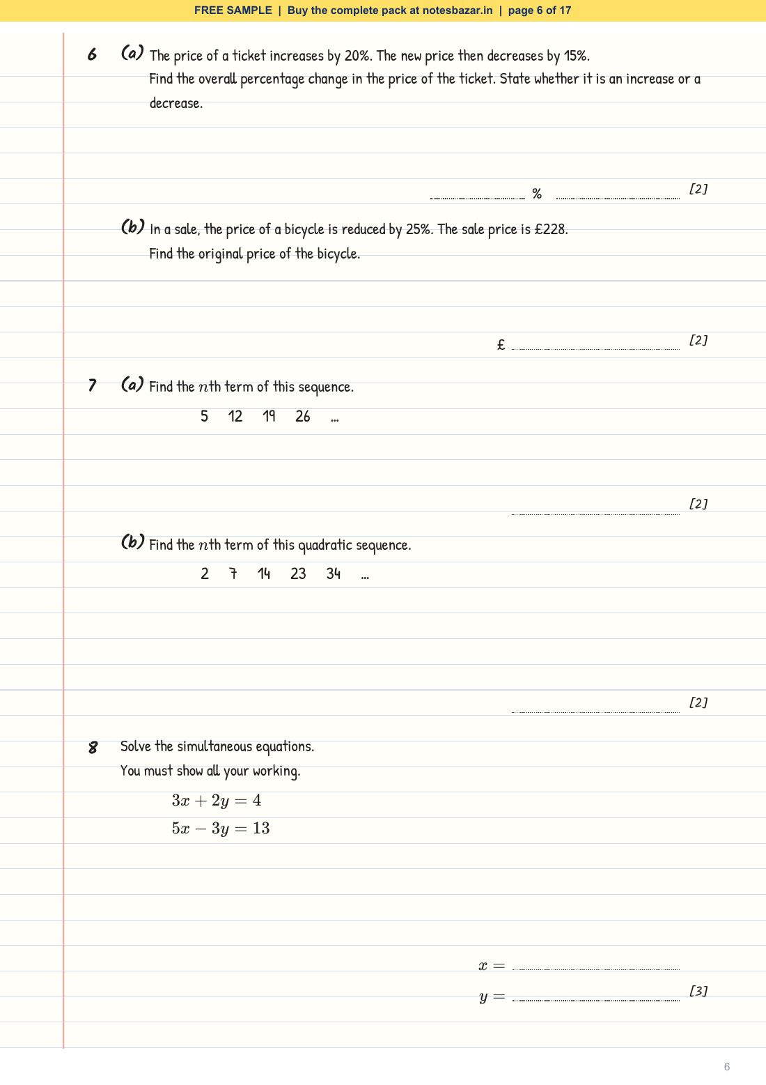 Sample page 6 of 17