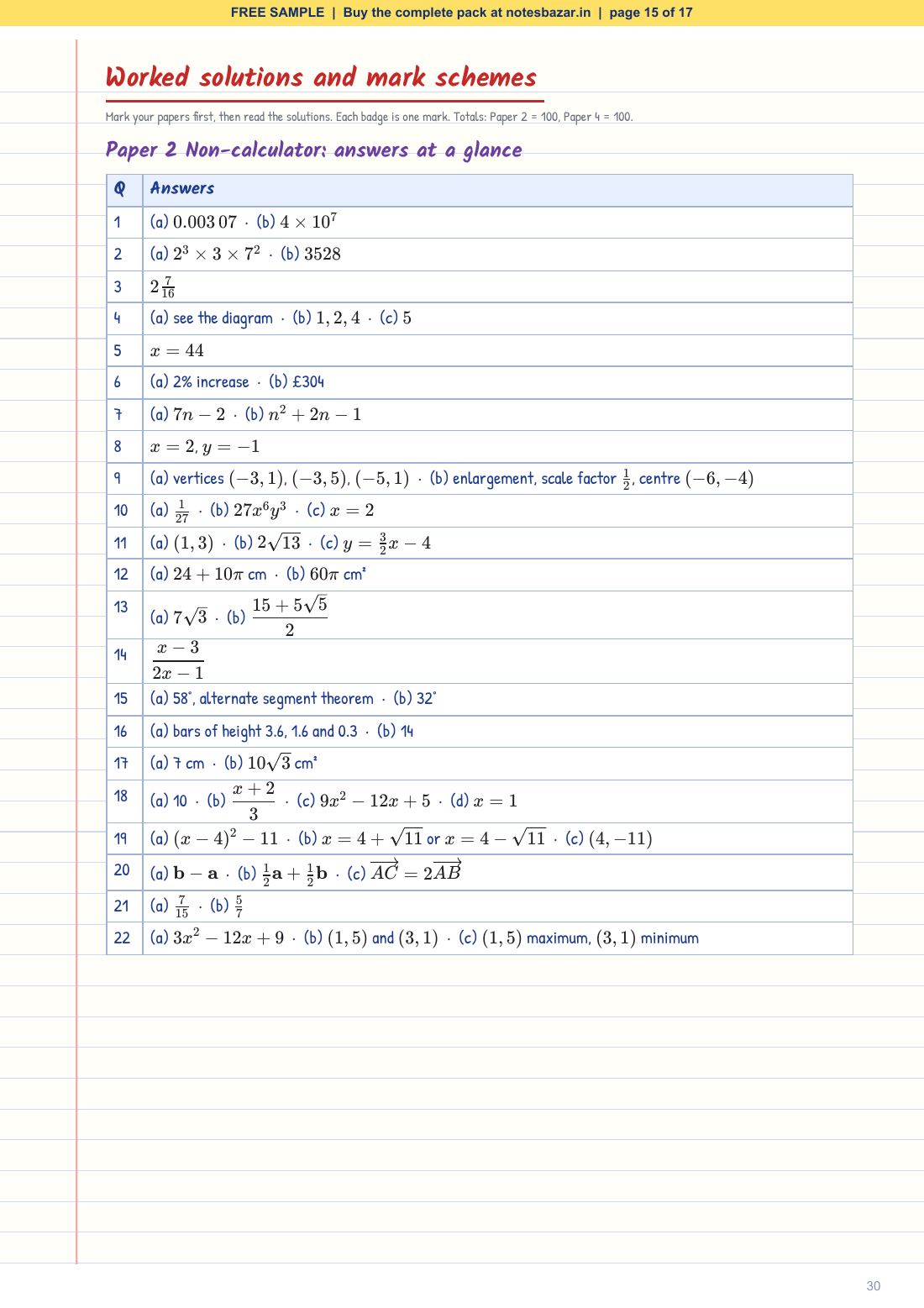 Sample page 15 of 17