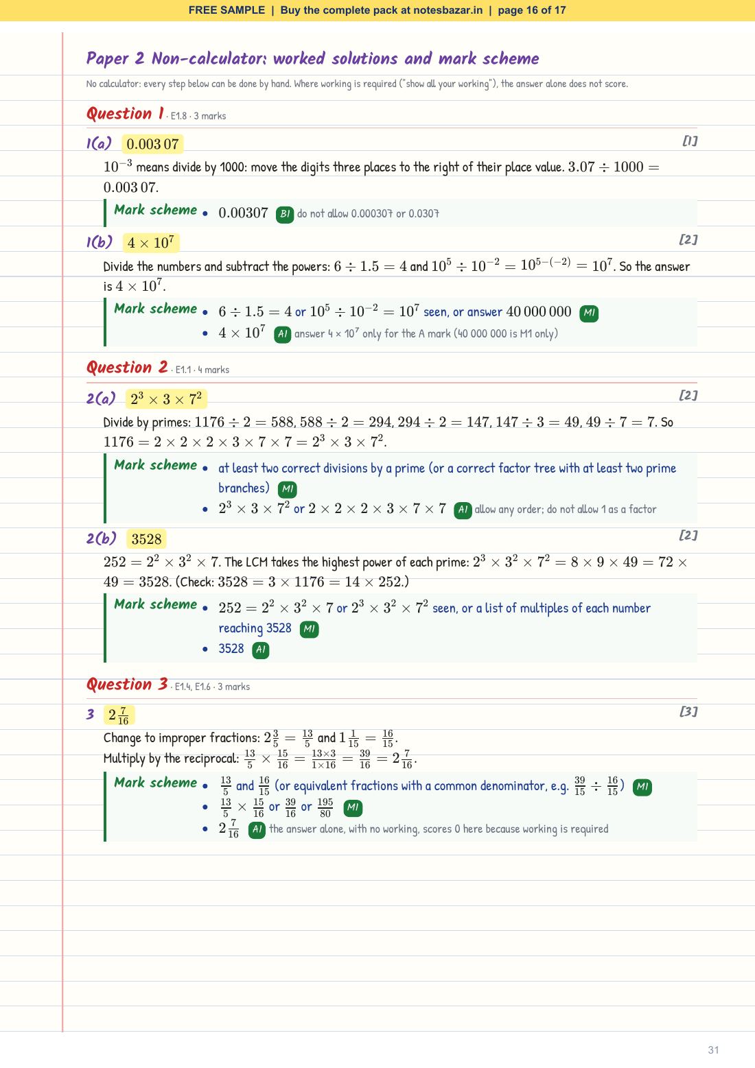 Sample page 16 of 17