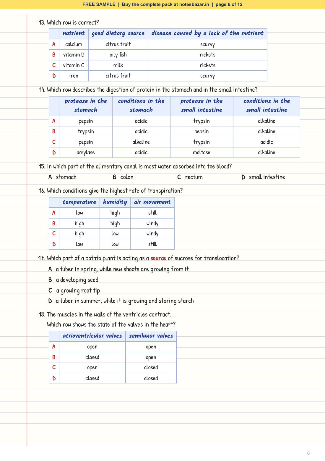 Sample page 6 of 12