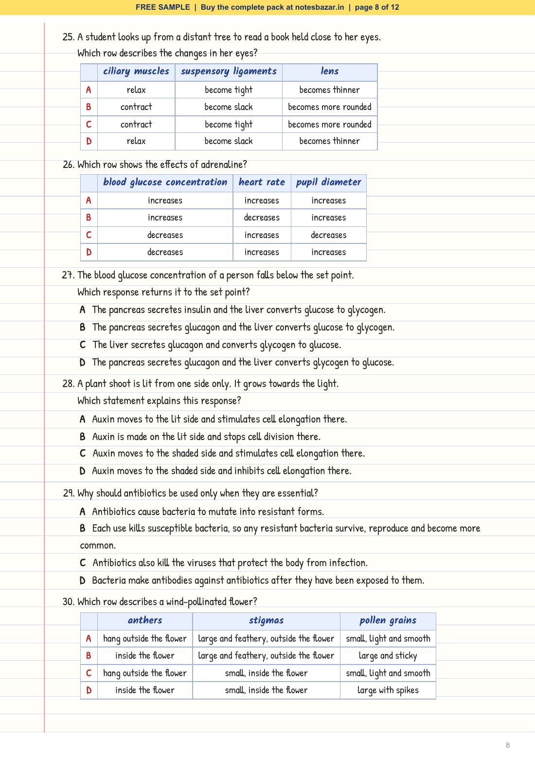 Sample page 8 of 12