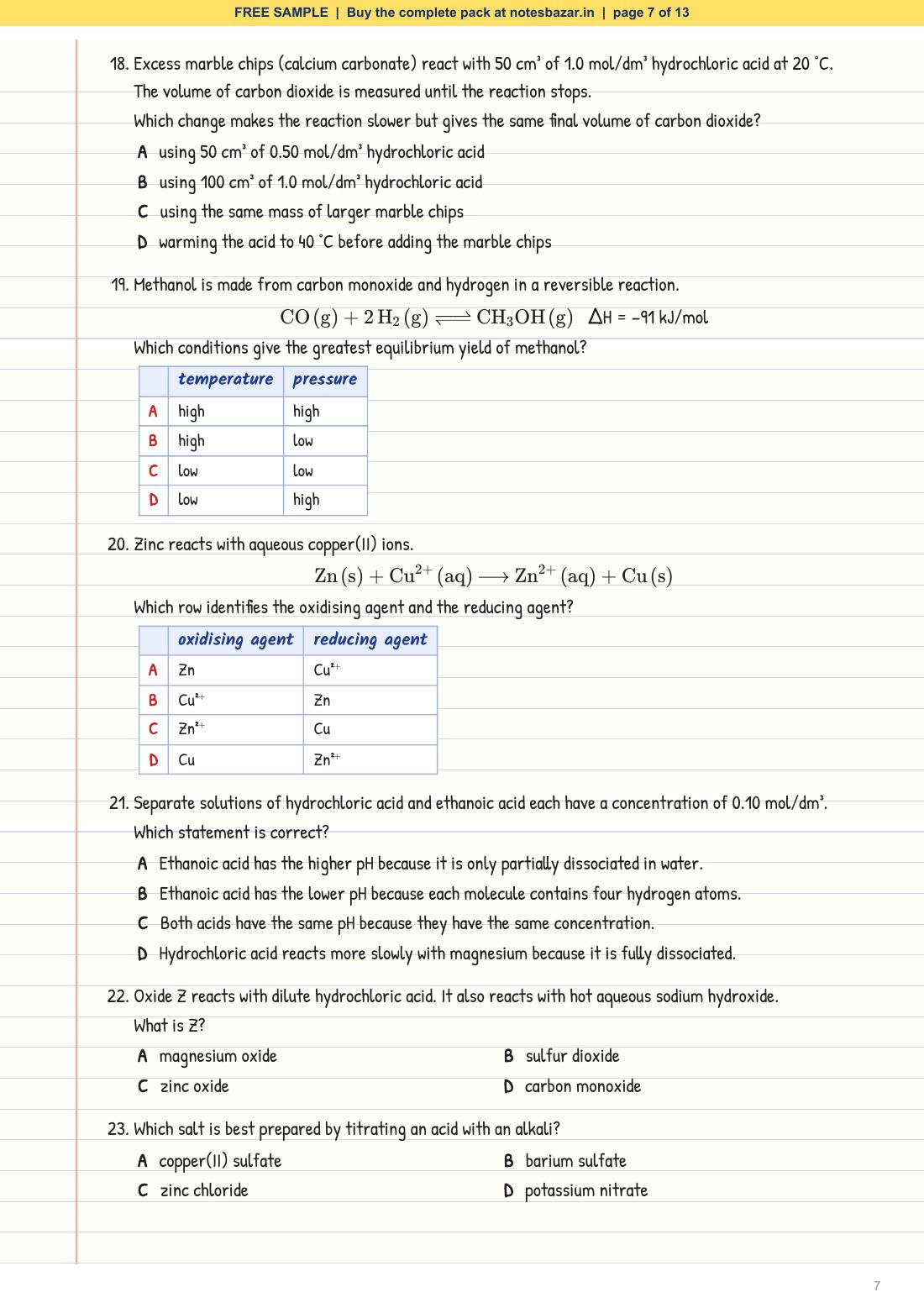 Sample page 7 of 13