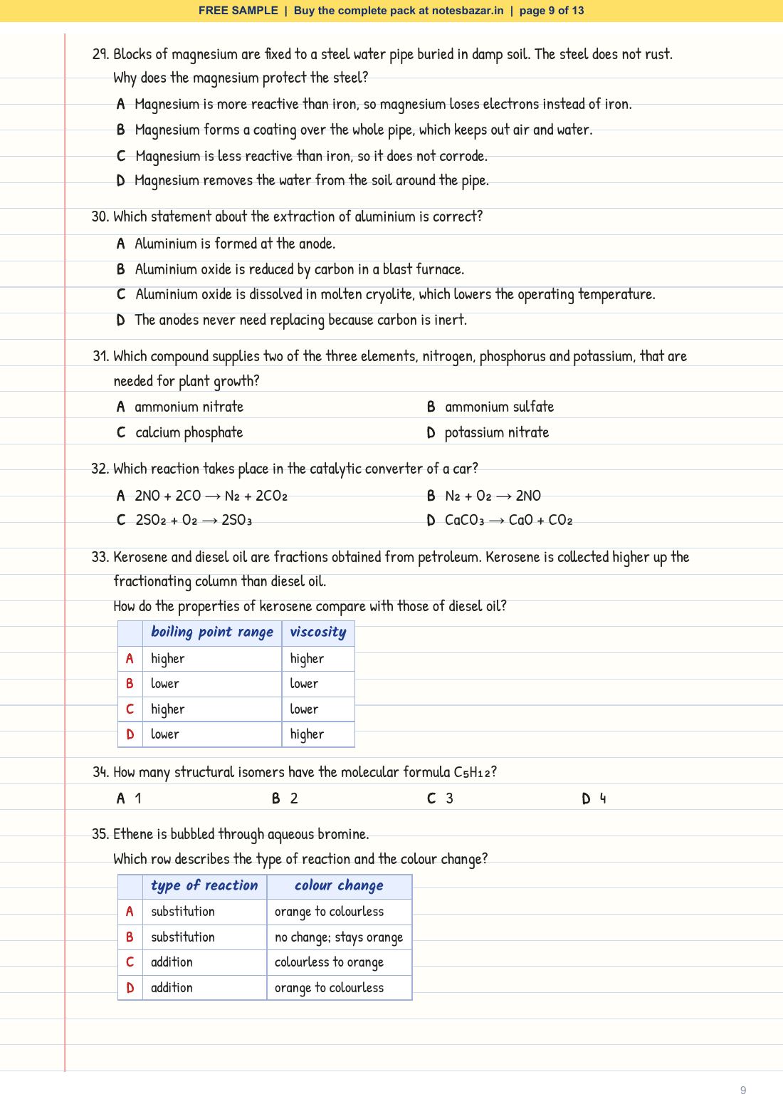 Sample page 9 of 13
