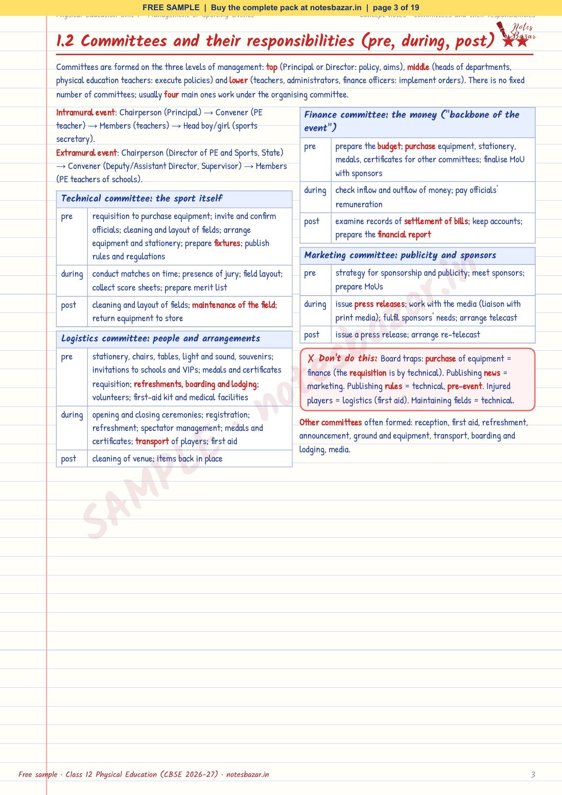 Sample page 3 of 19