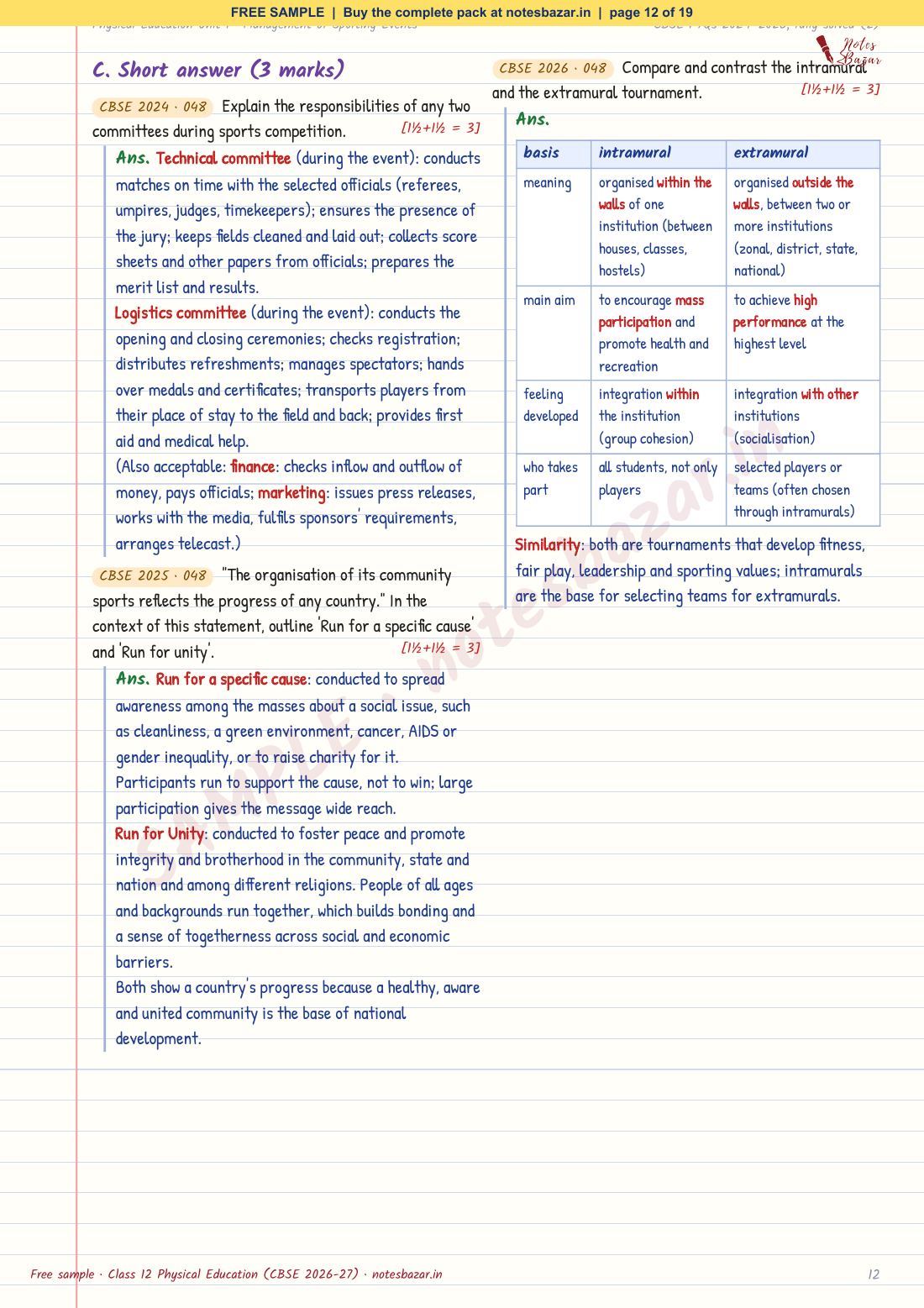 Sample page 12 of 19