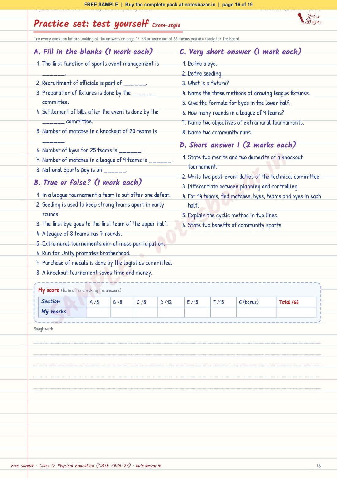 Sample page 16 of 19