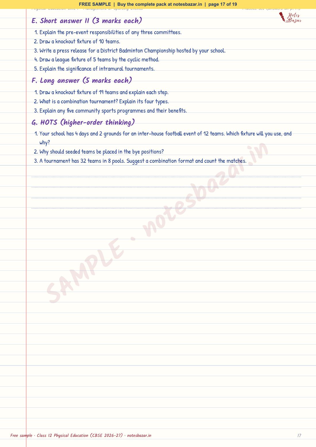 Sample page 17 of 19