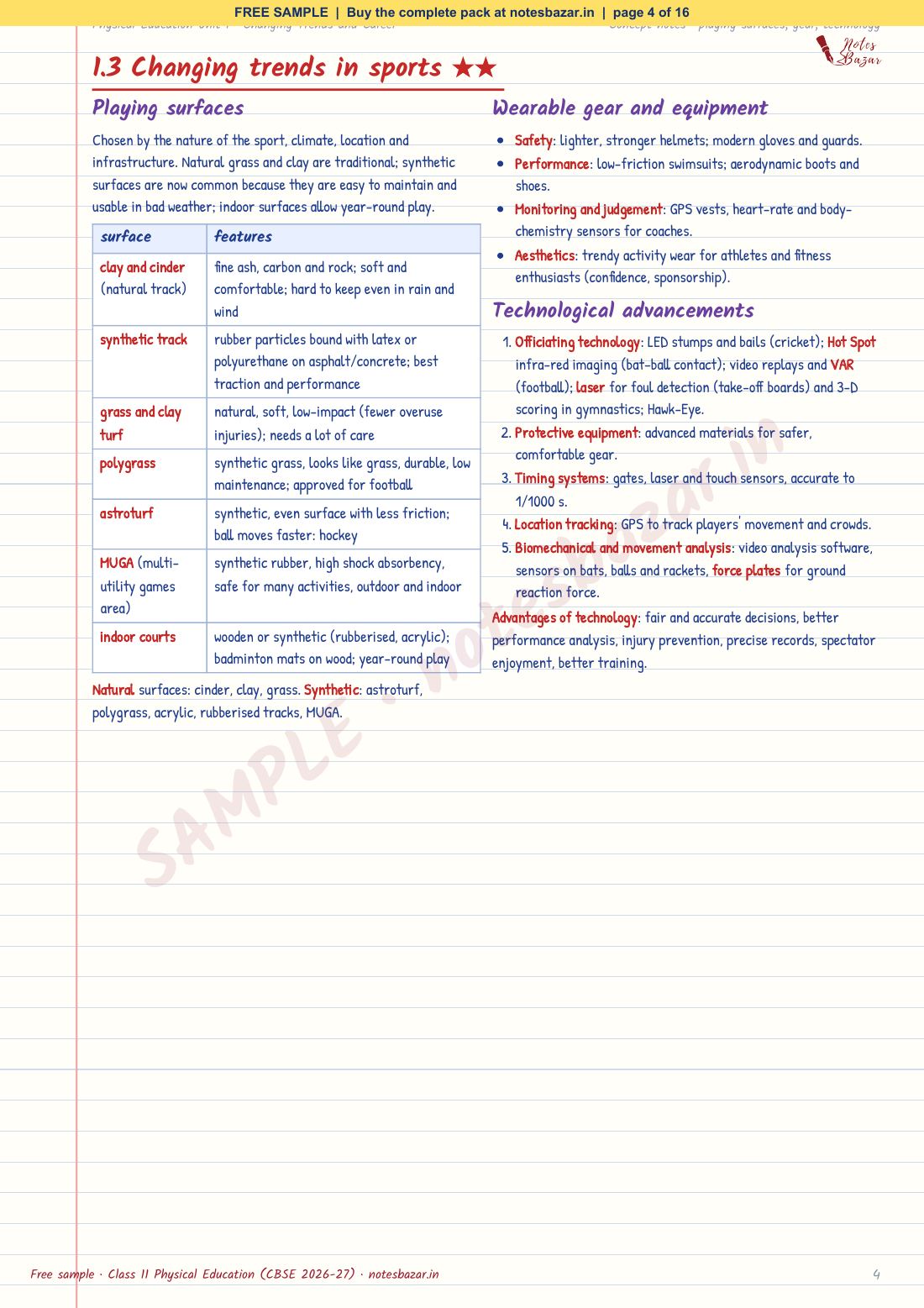 Sample page 4 of 16