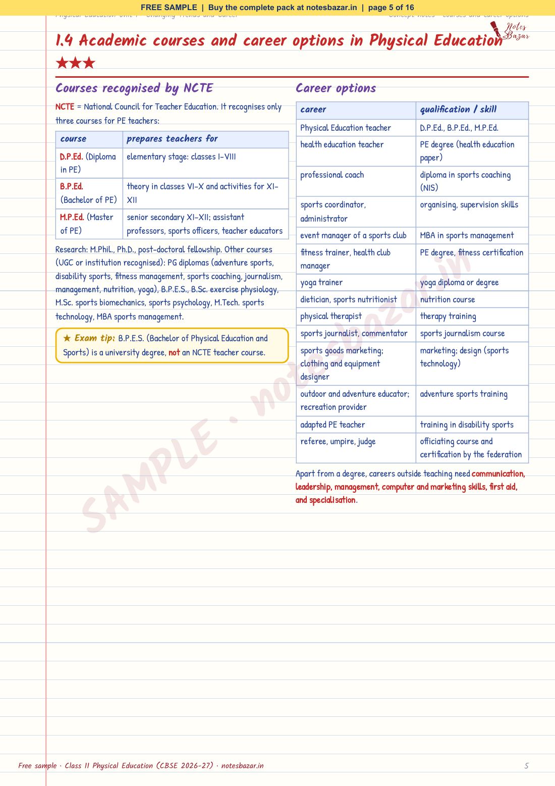 Sample page 5 of 16