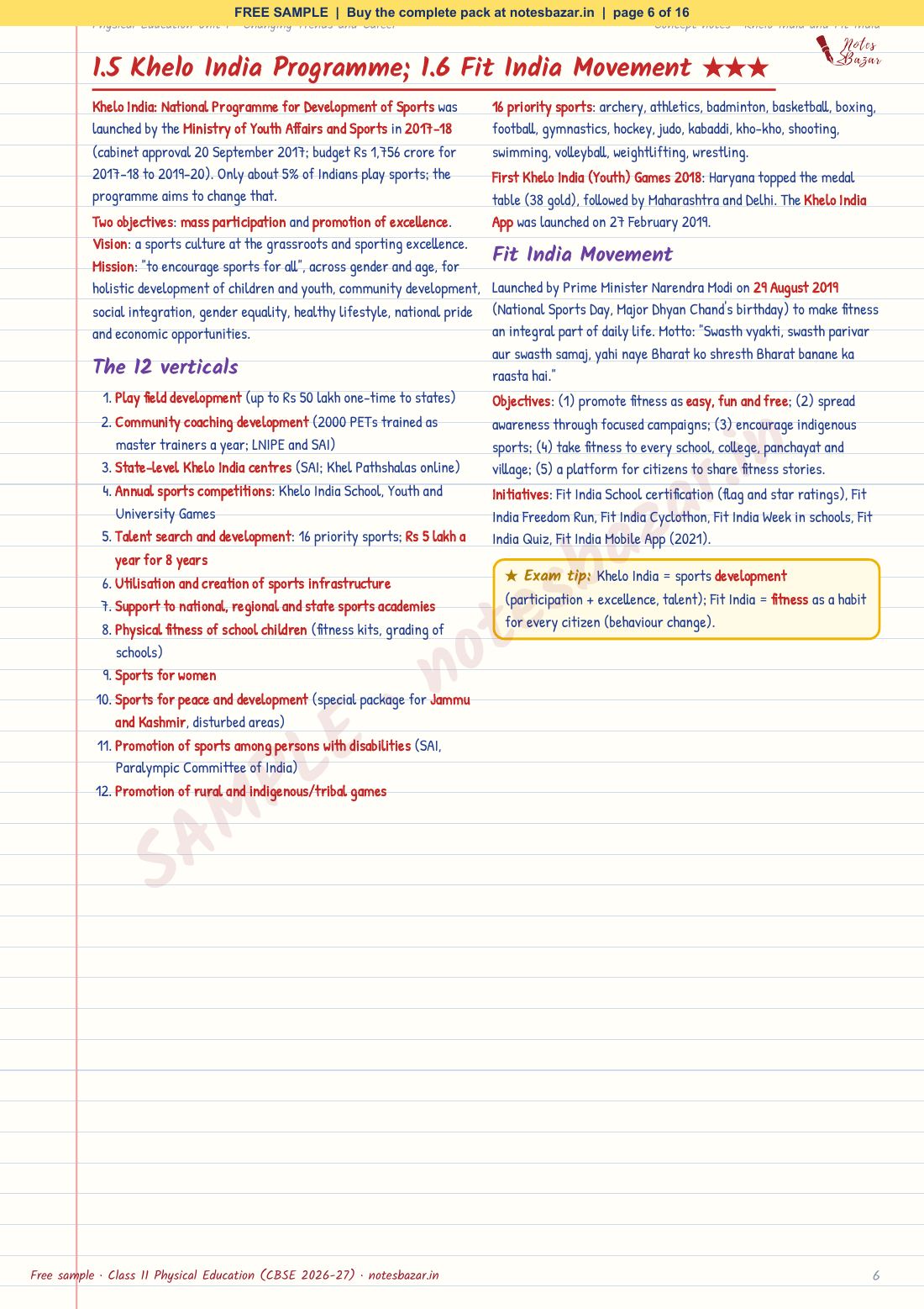 Sample page 6 of 16