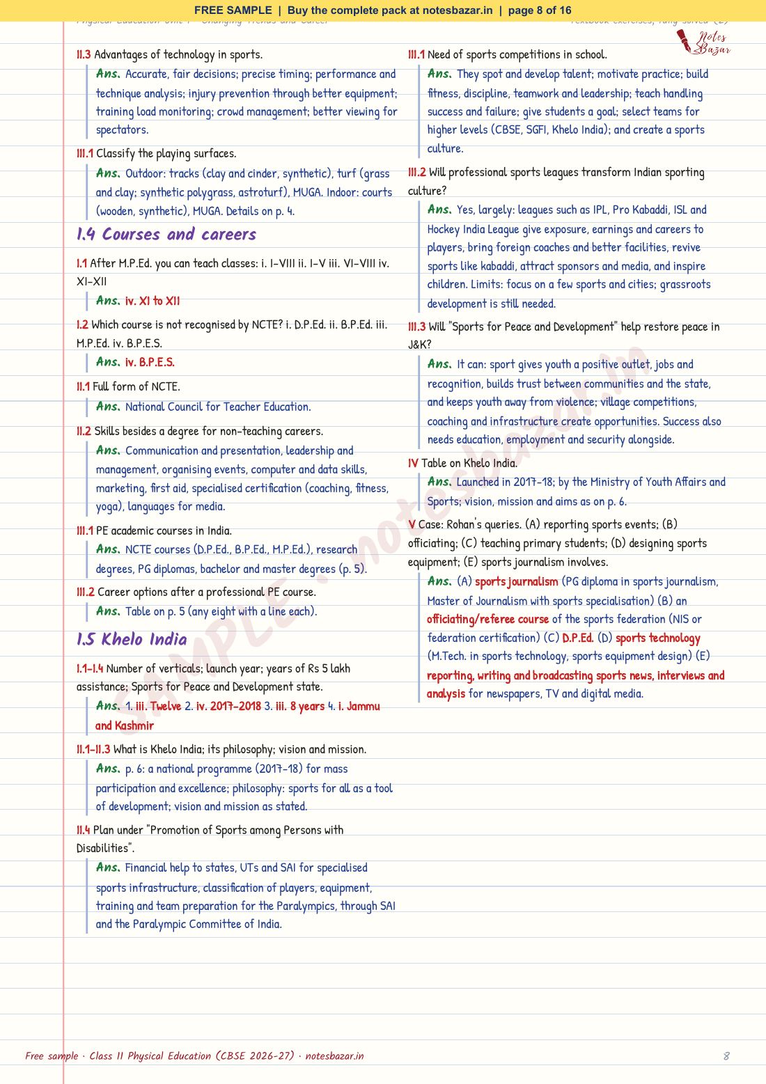 Sample page 8 of 16
