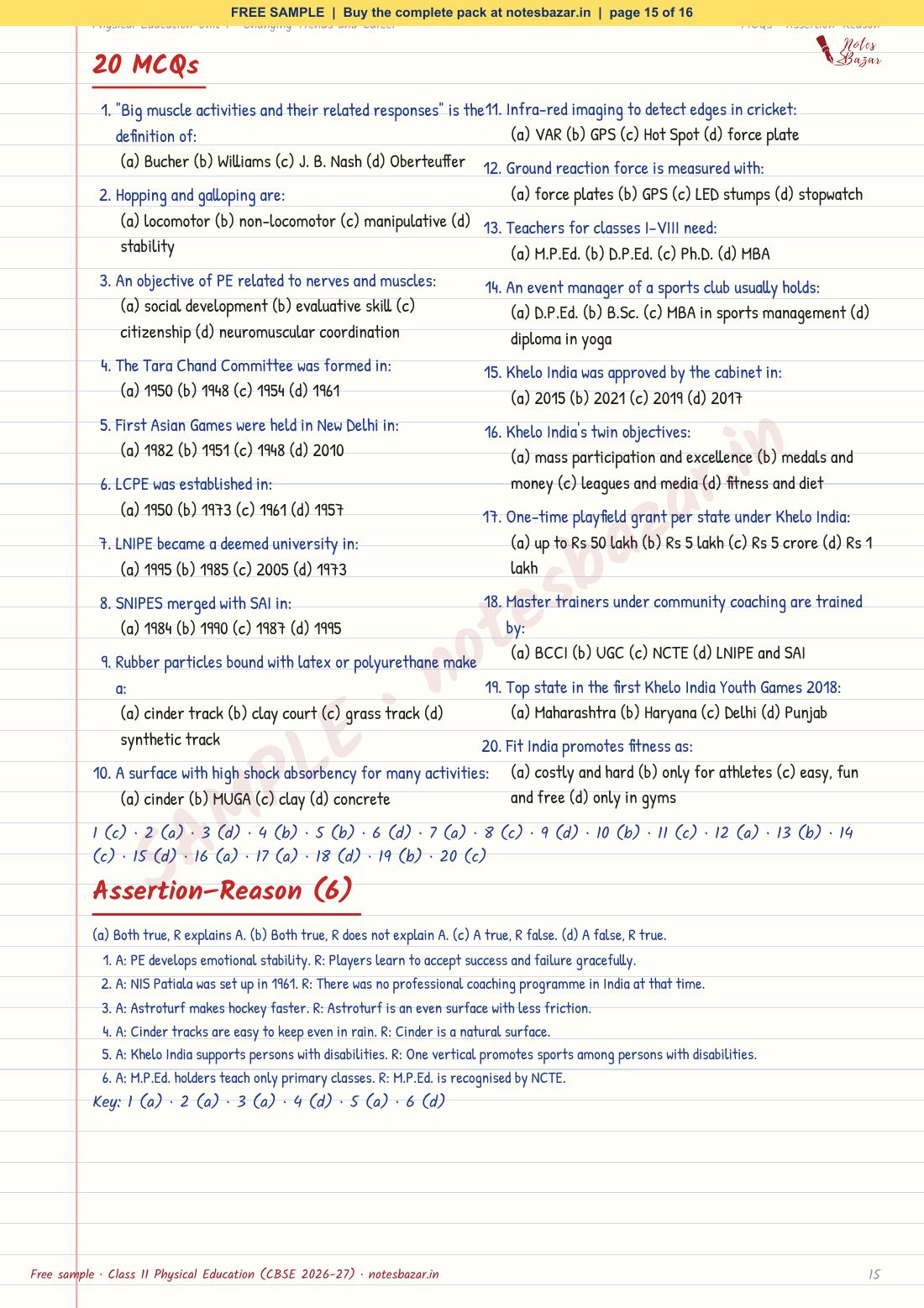 Sample page 15 of 16