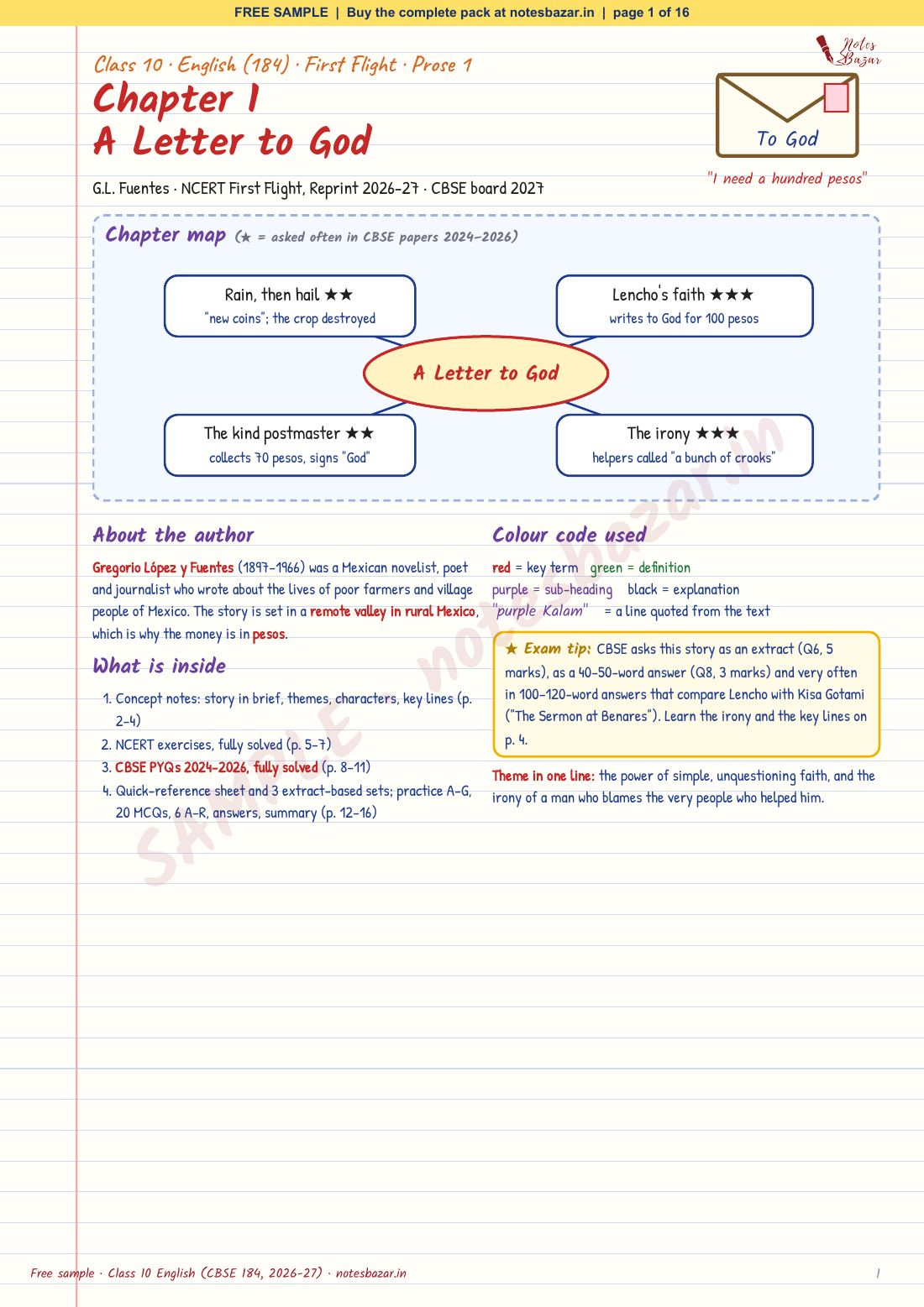 Sample page 1 of 16