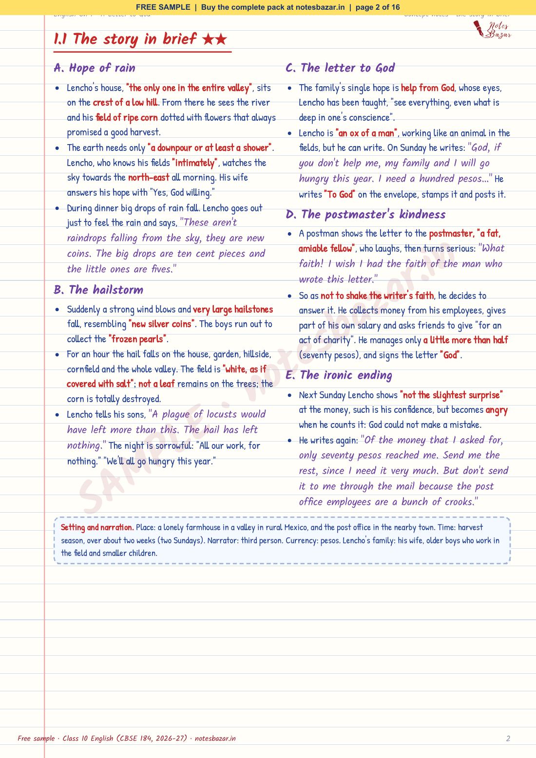 Sample page 2 of 16