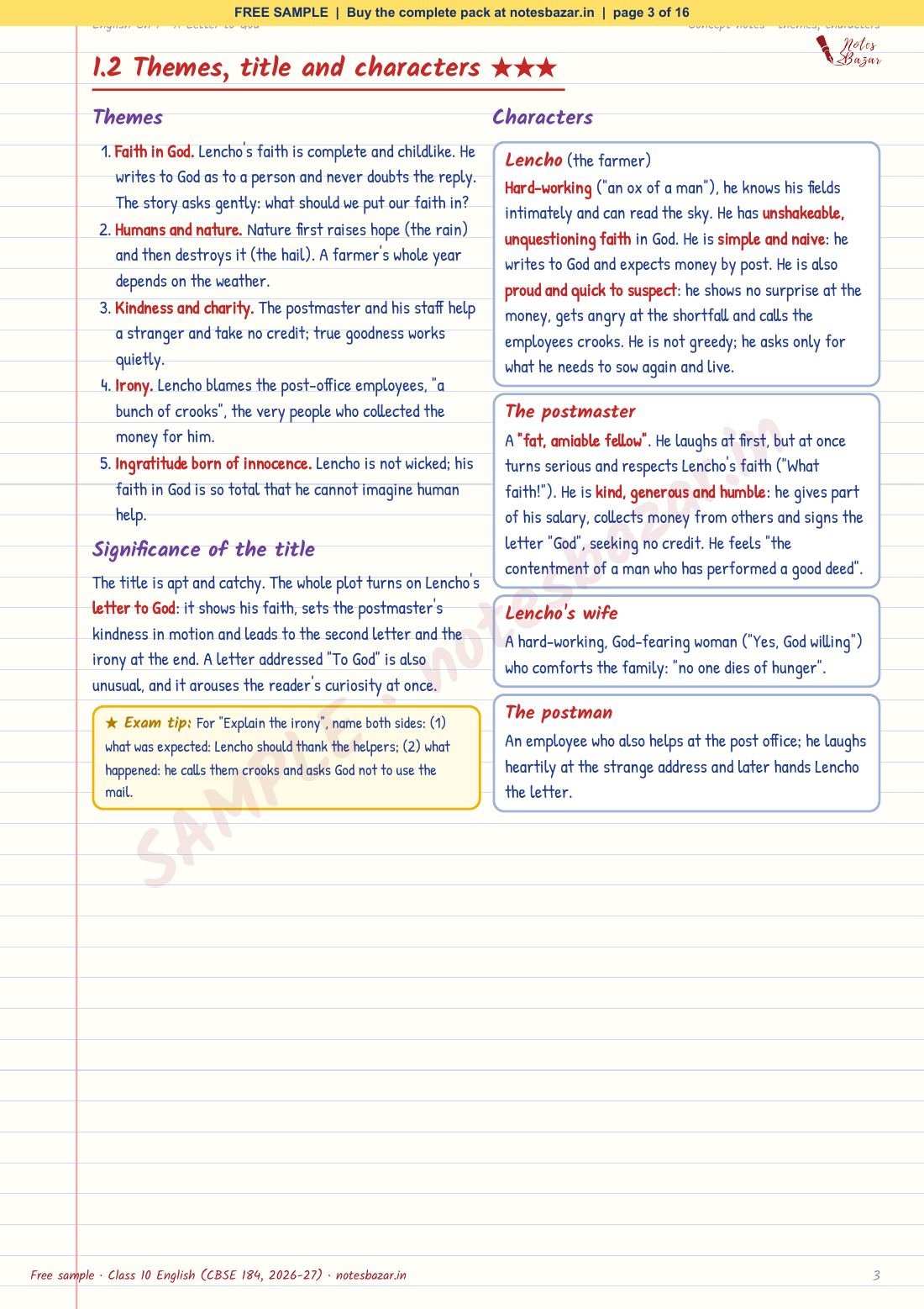Sample page 3 of 16