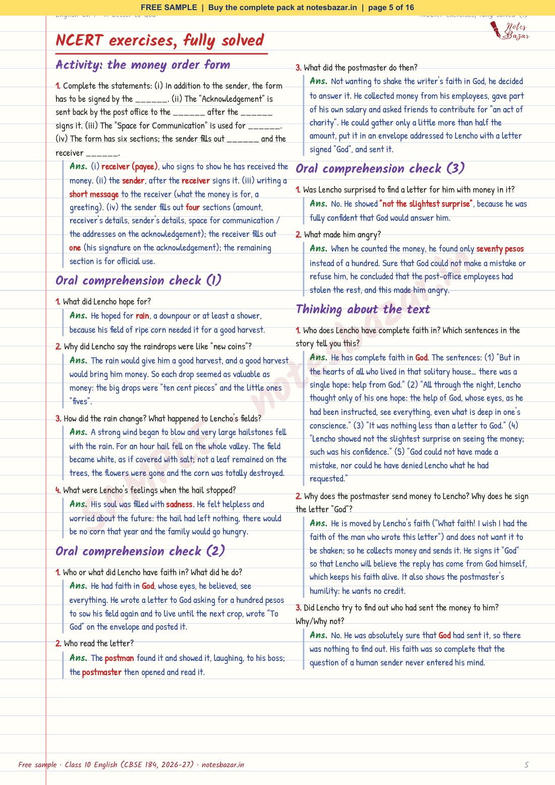 Sample page 5 of 16