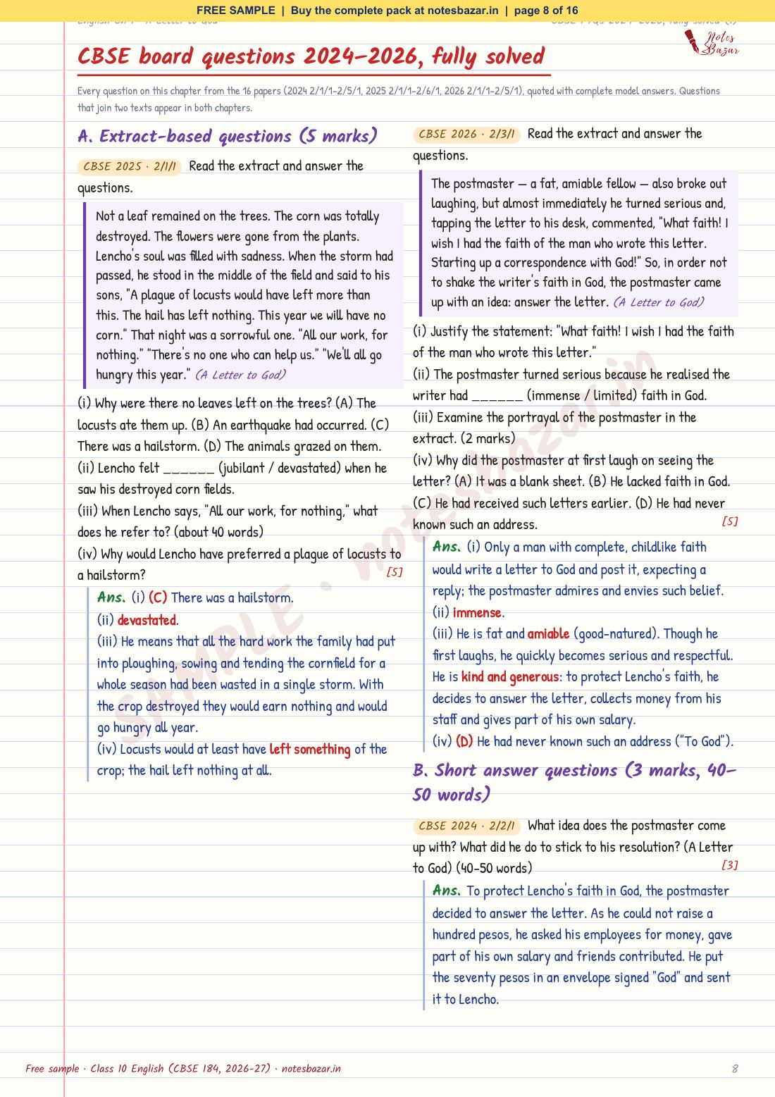 Sample page 8 of 16