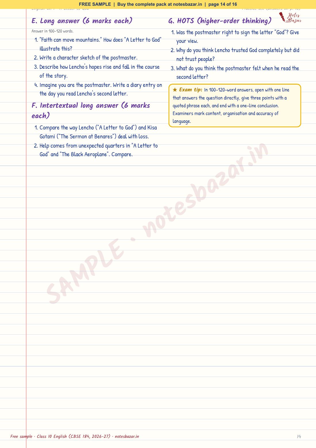 Sample page 14 of 16