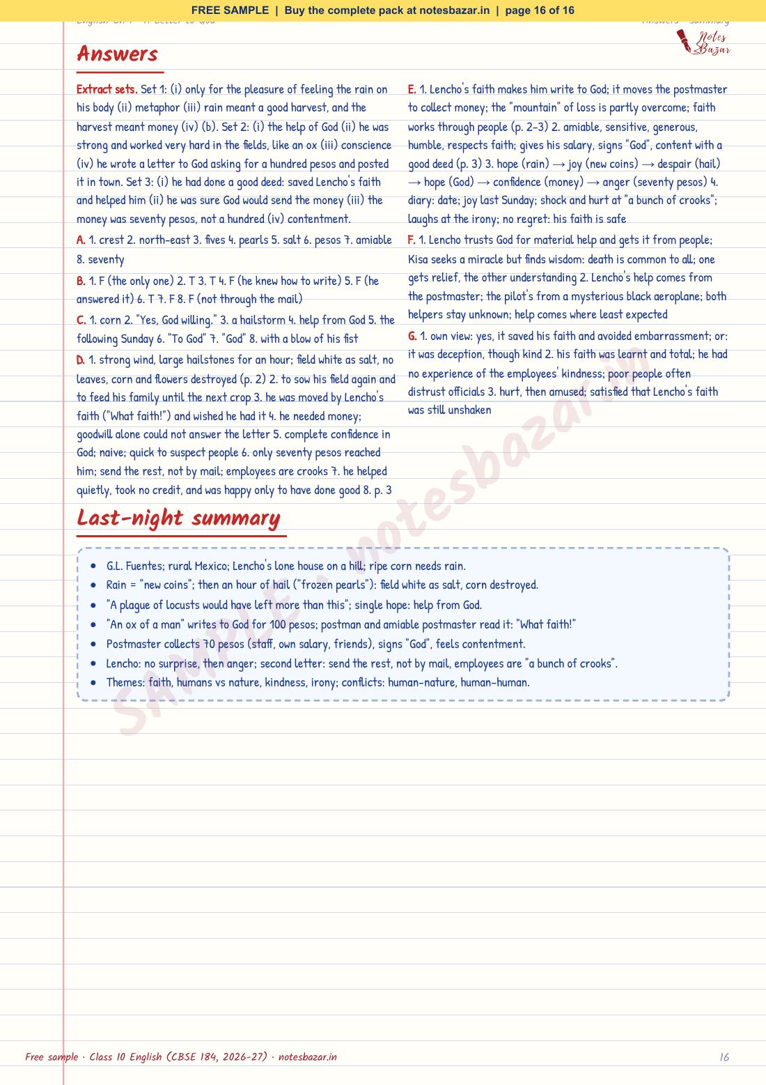 Sample page 16 of 16