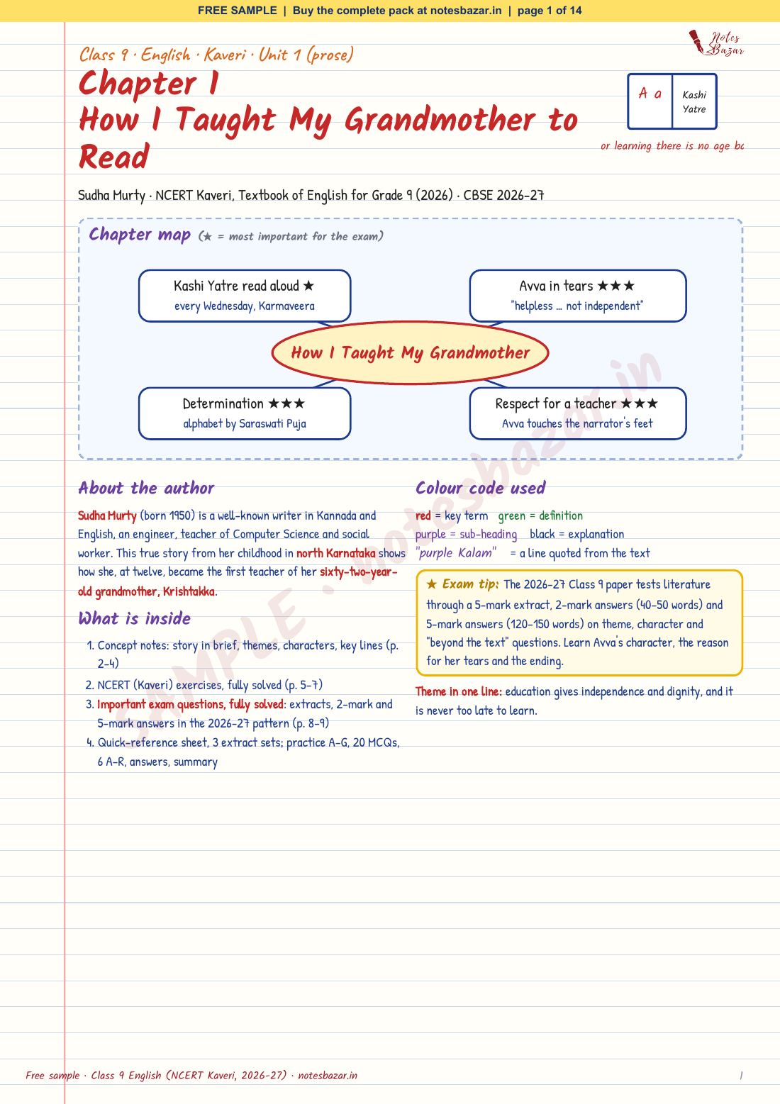 Sample page 1 of 14