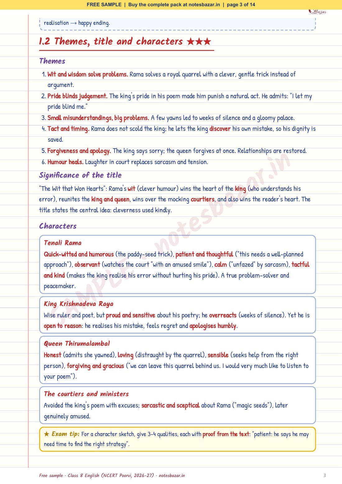 Sample page 3 of 14