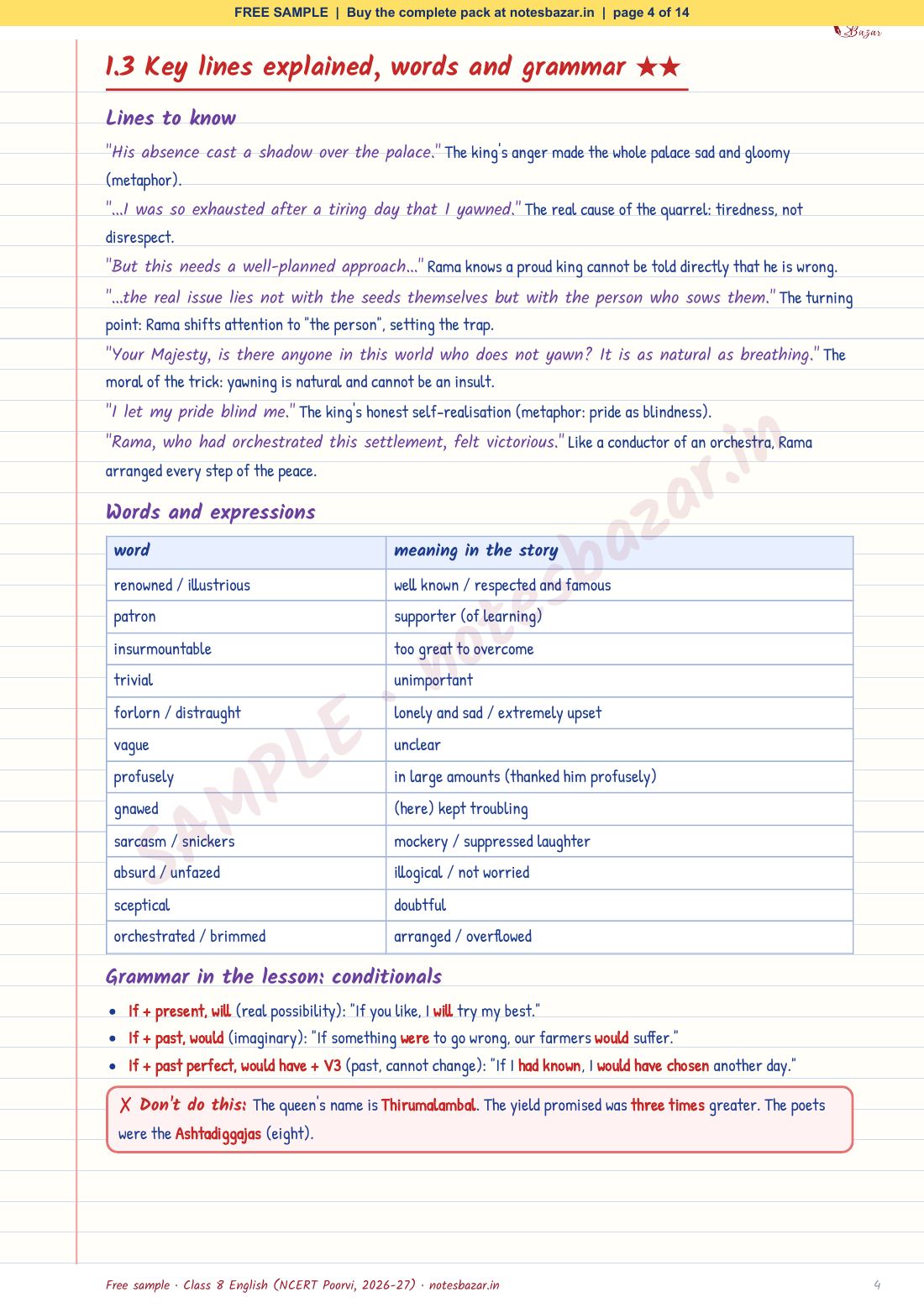 Sample page 4 of 14