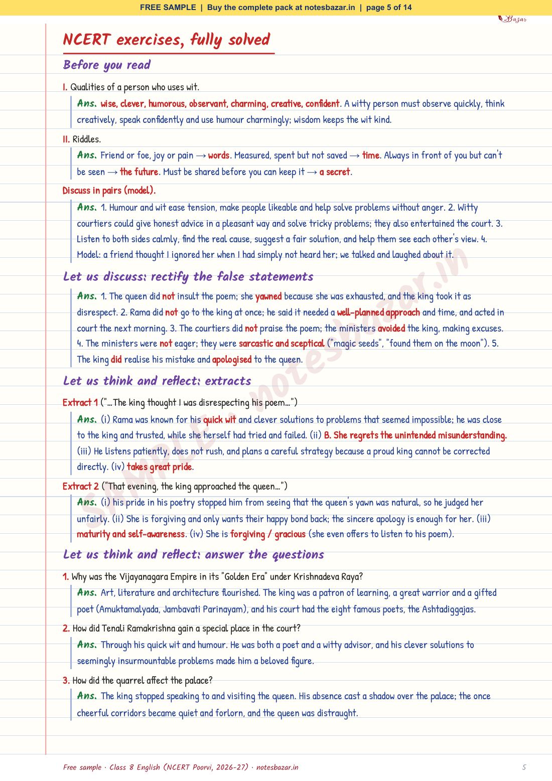 Sample page 5 of 14