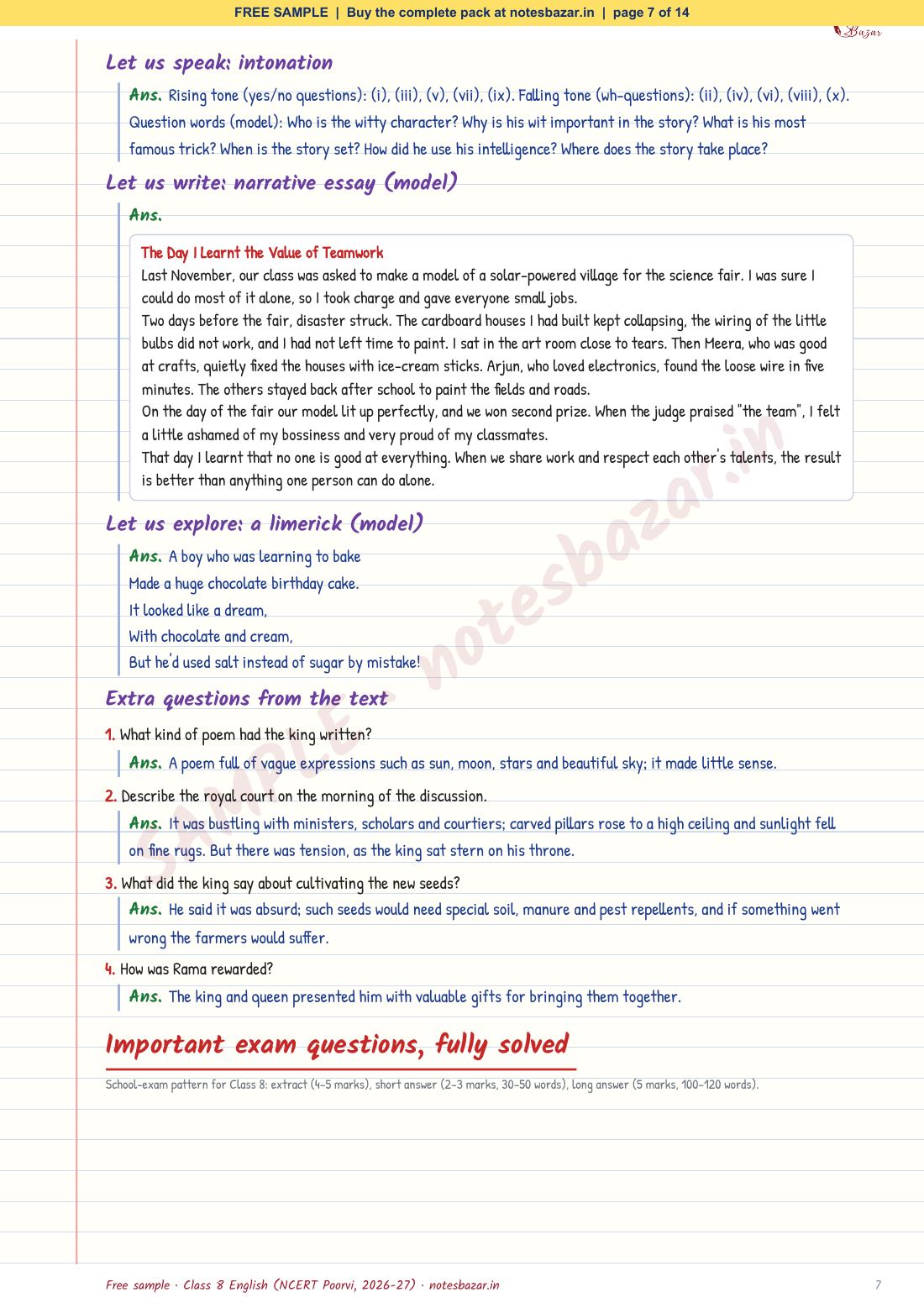 Sample page 7 of 14