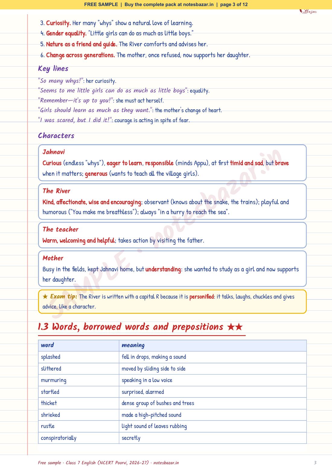 Sample page 3 of 12