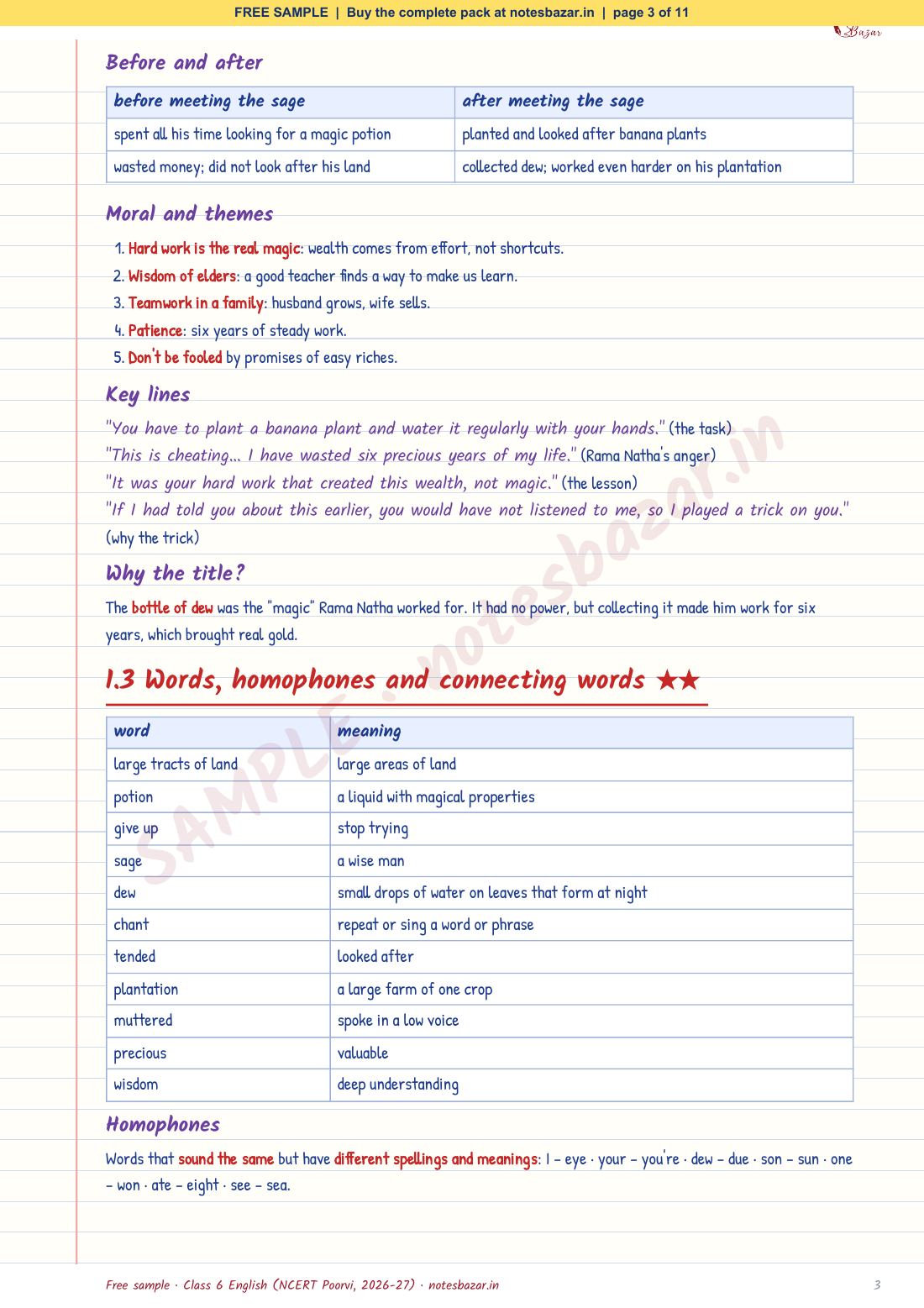 Sample page 3 of 11