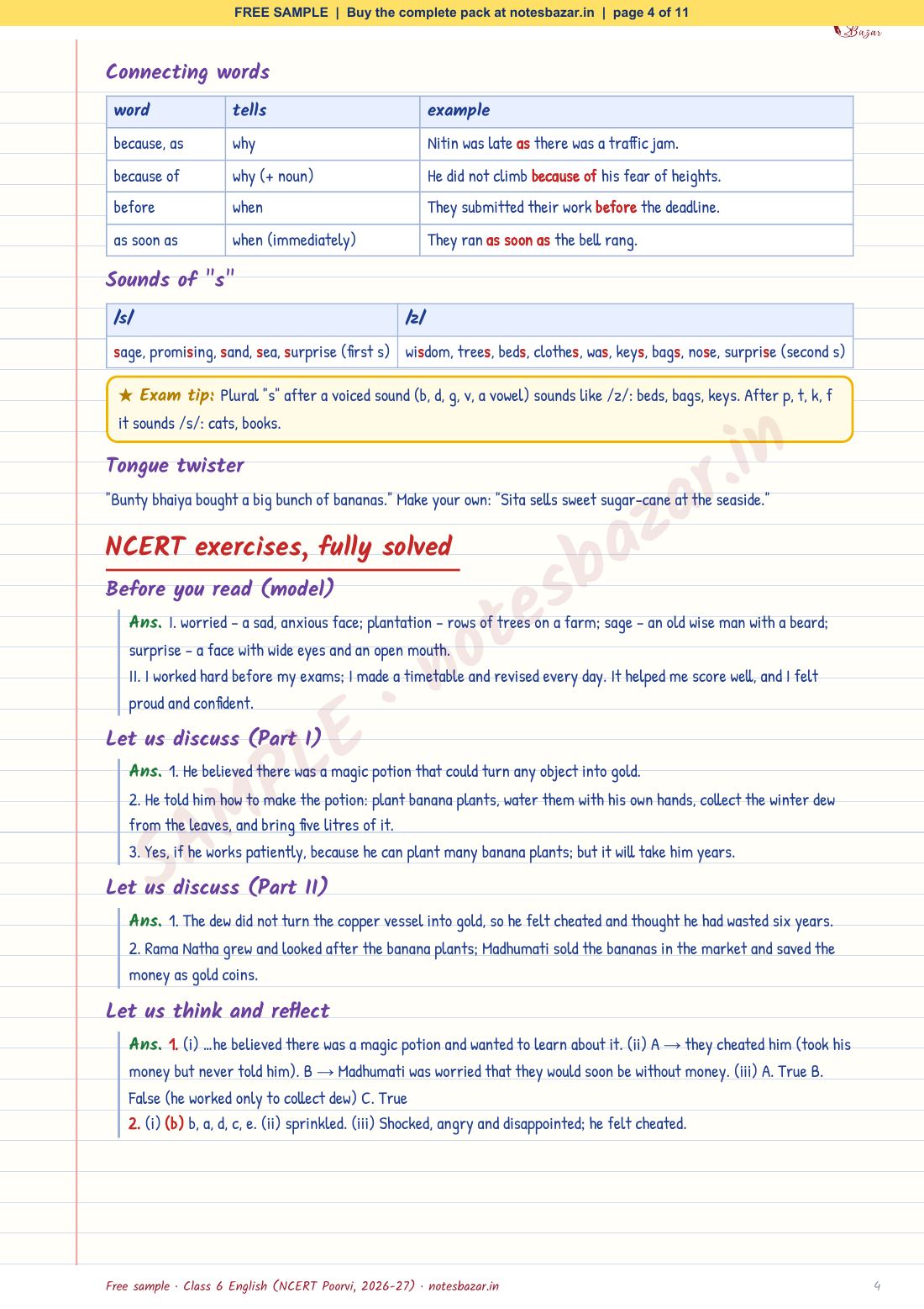 Sample page 4 of 11