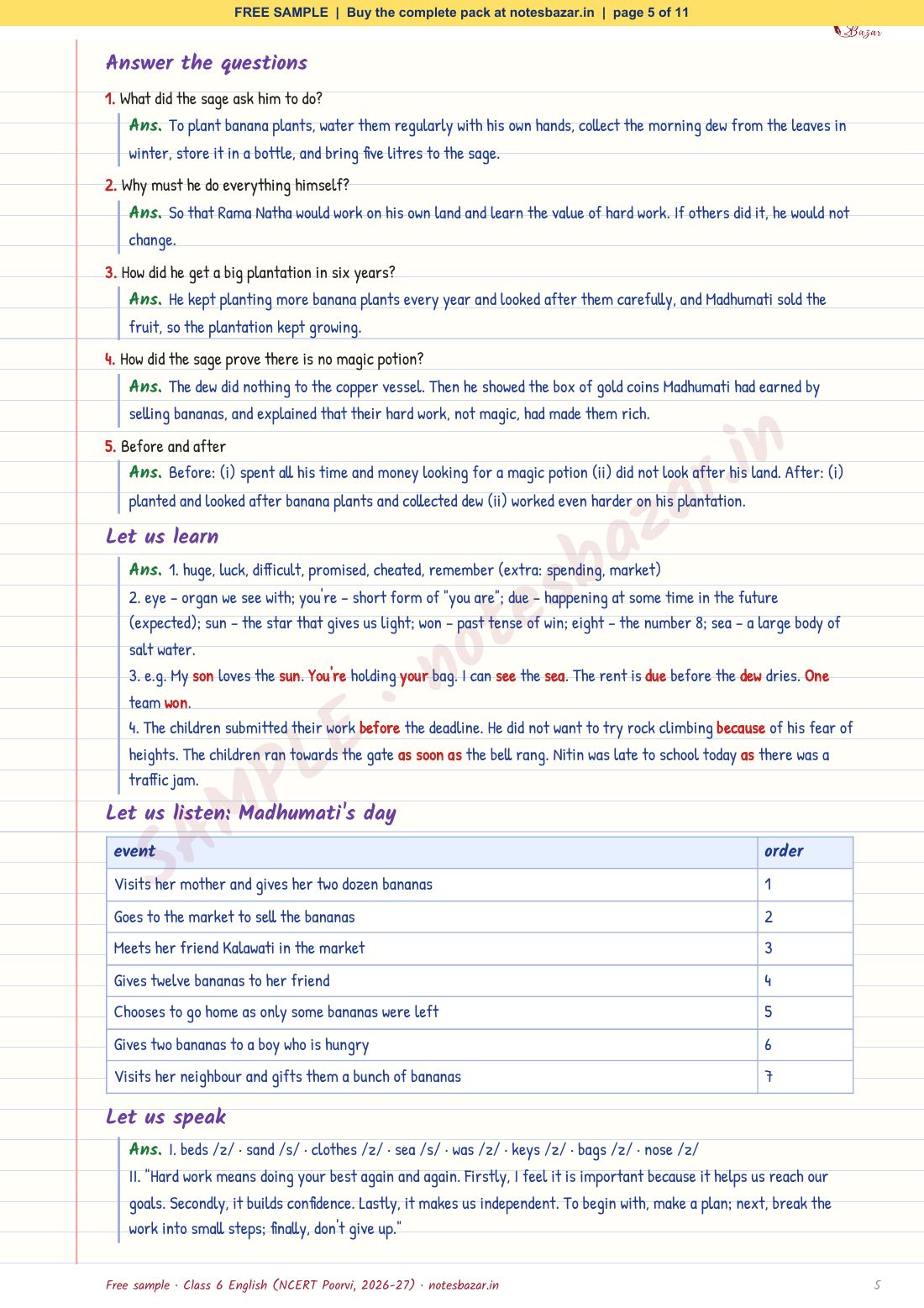 Sample page 5 of 11