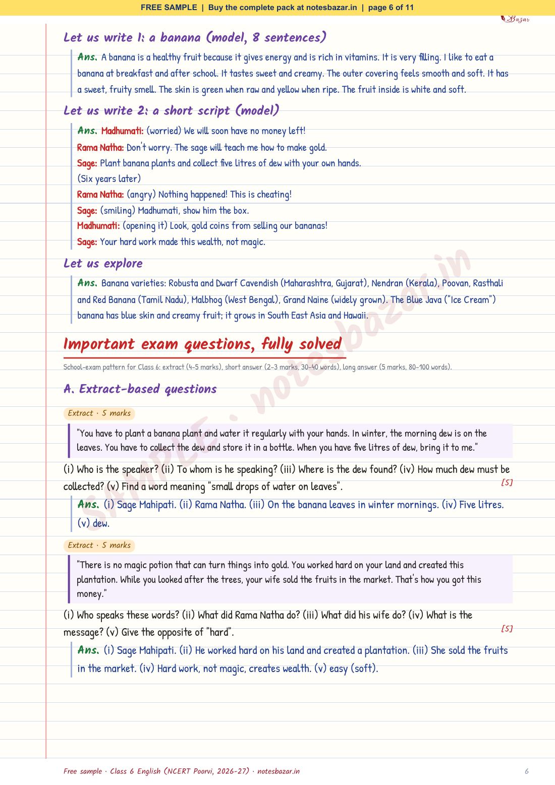 Sample page 6 of 11