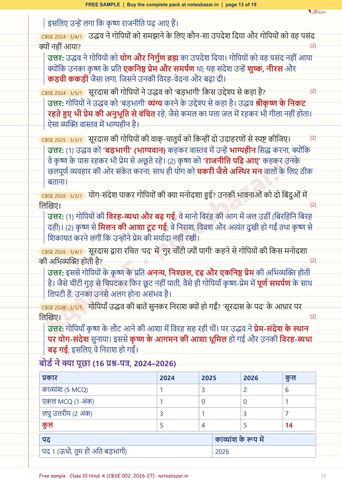 Sample page 13 of 19